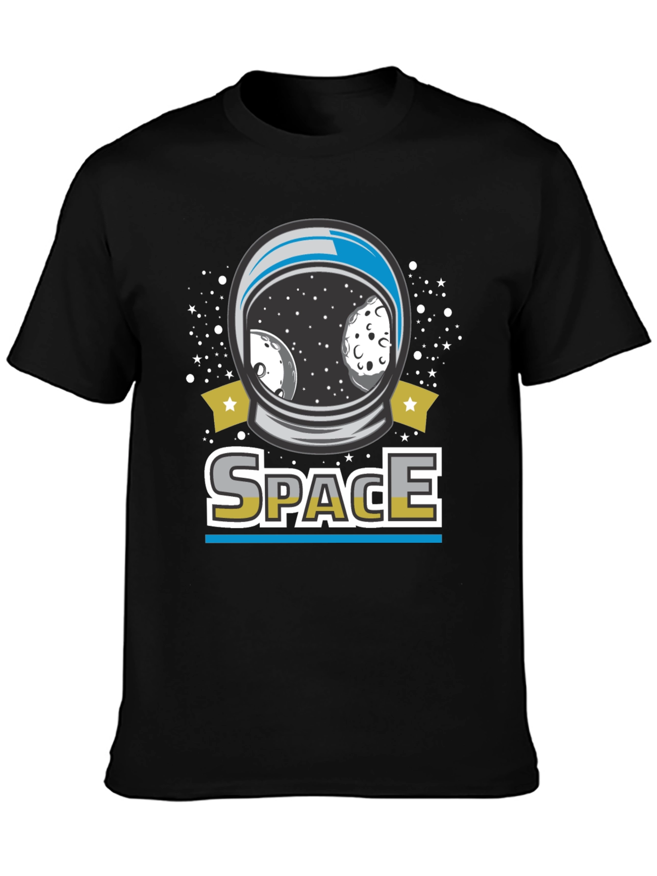 Space Helmet Graphic T-Shirt - Unisex Cotton Tee