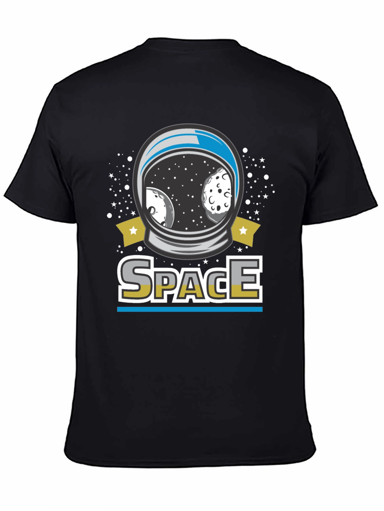 Space Helmet Graphic T-Shirt - Unisex Cotton Tee