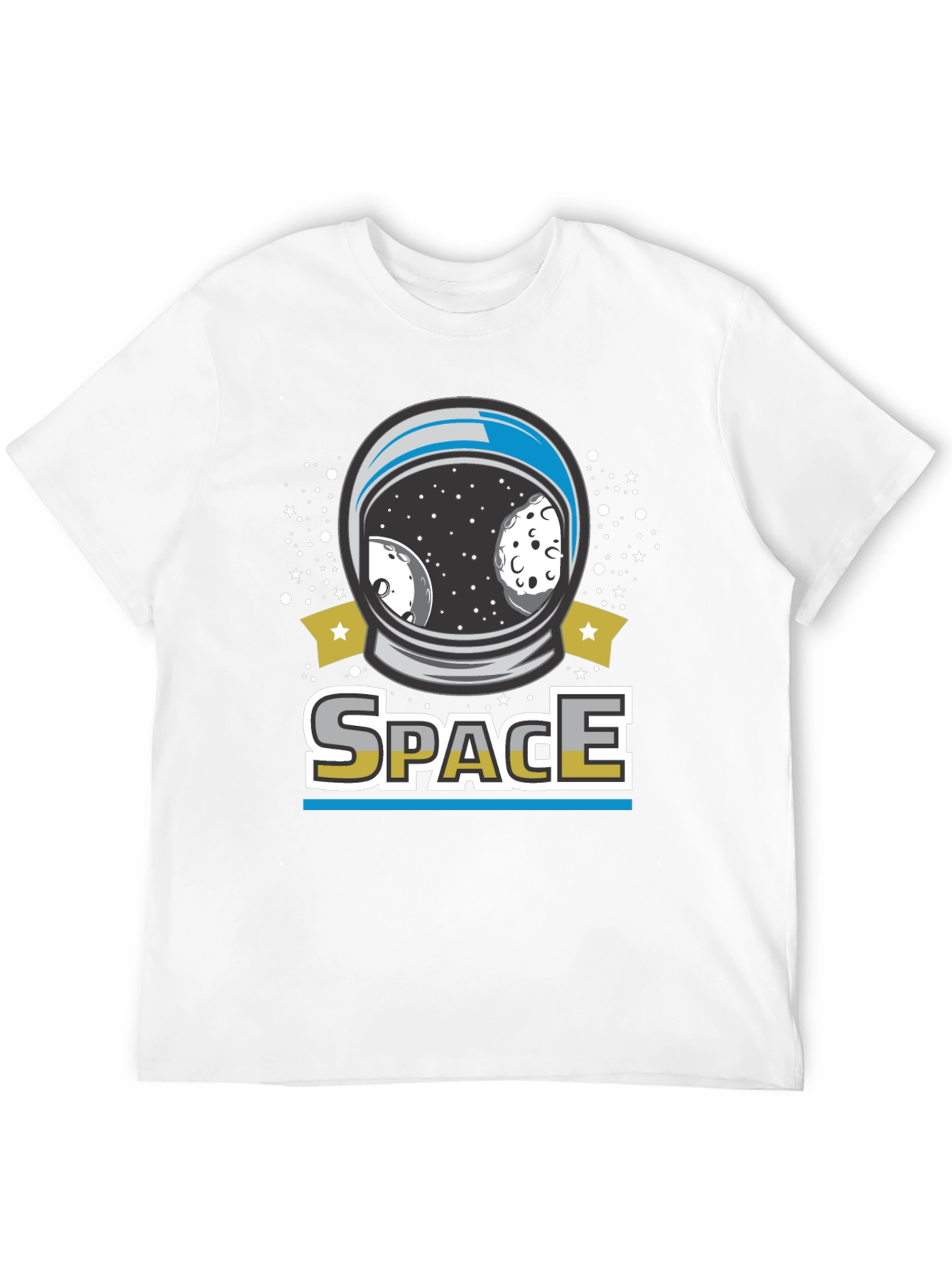 Space Helmet Graphic T-Shirt - Unisex Cotton Tee