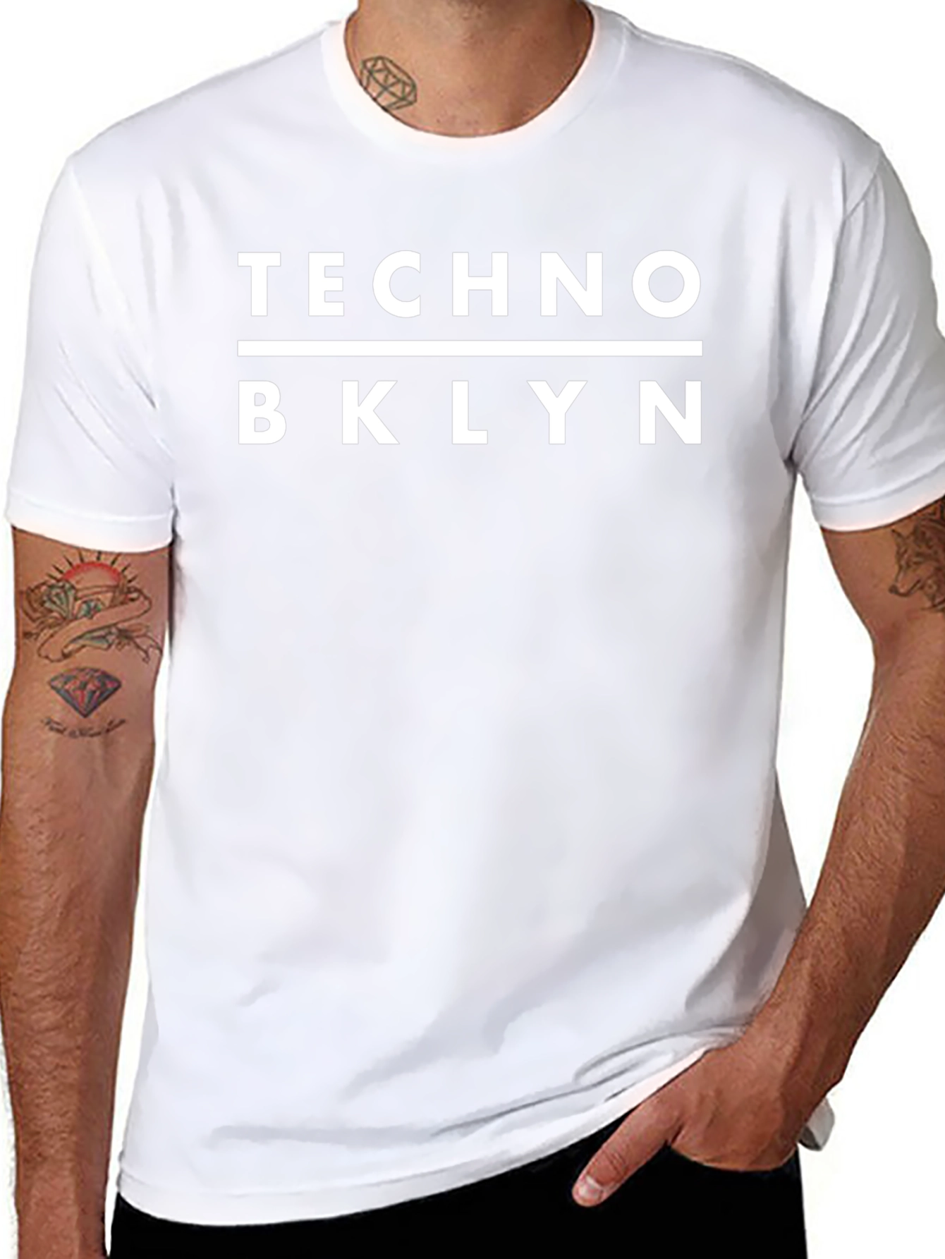 Techno BKLYN Black T-Shirt - Urban Style