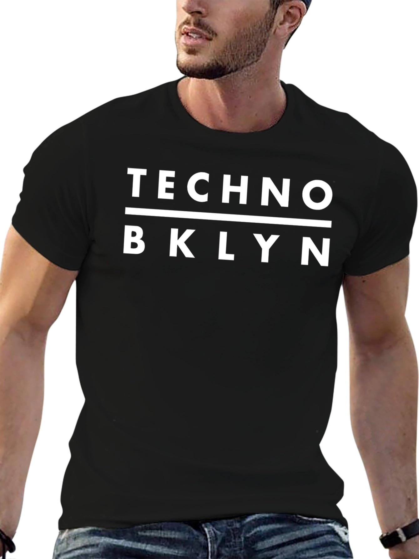 Techno BKLYN Black T-Shirt - Urban Style