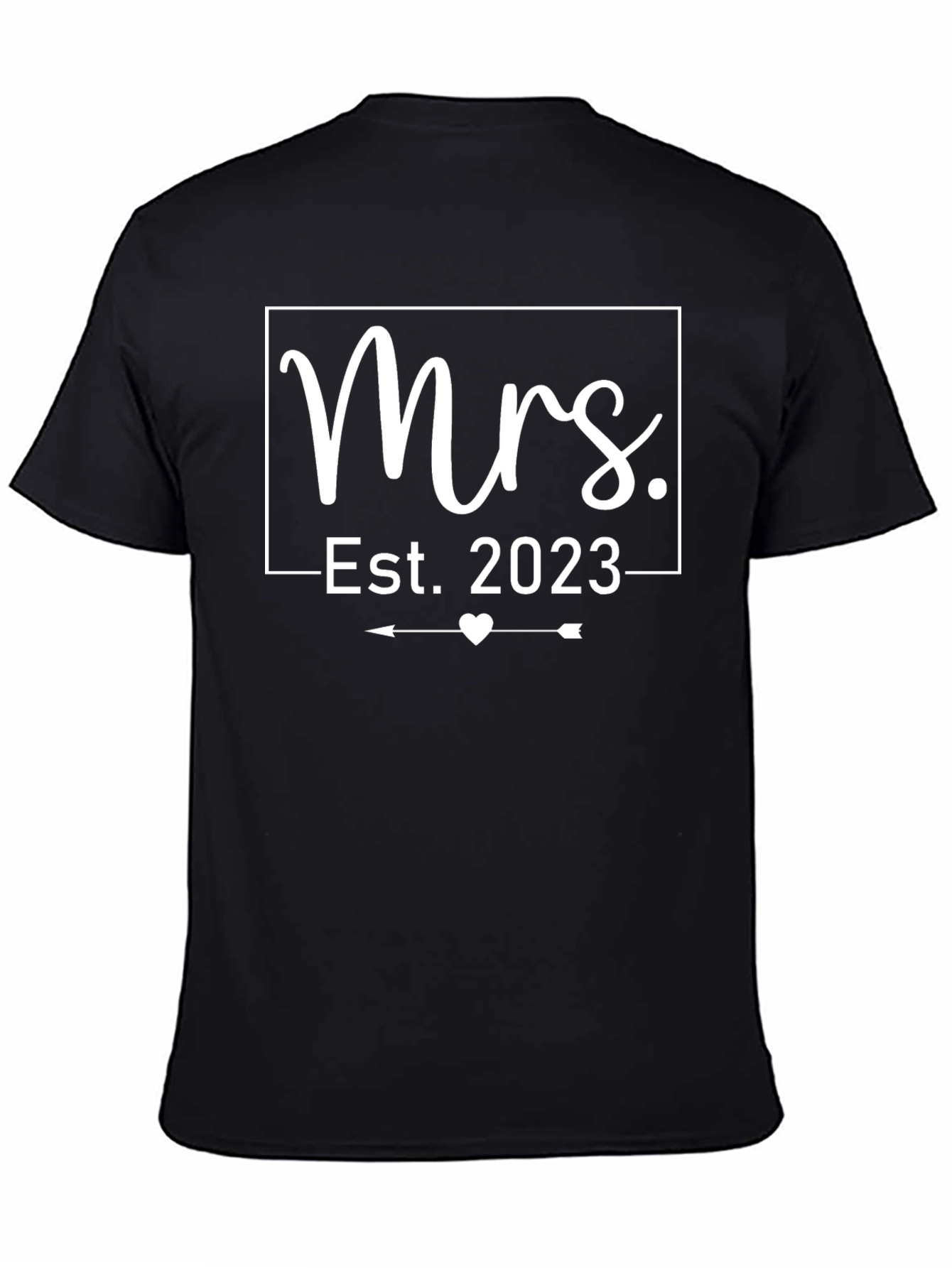 Mrs. Est. 2023 Wedding T-Shirt