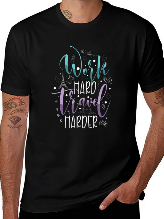 Work Hard Travel Harder Graphic Tee