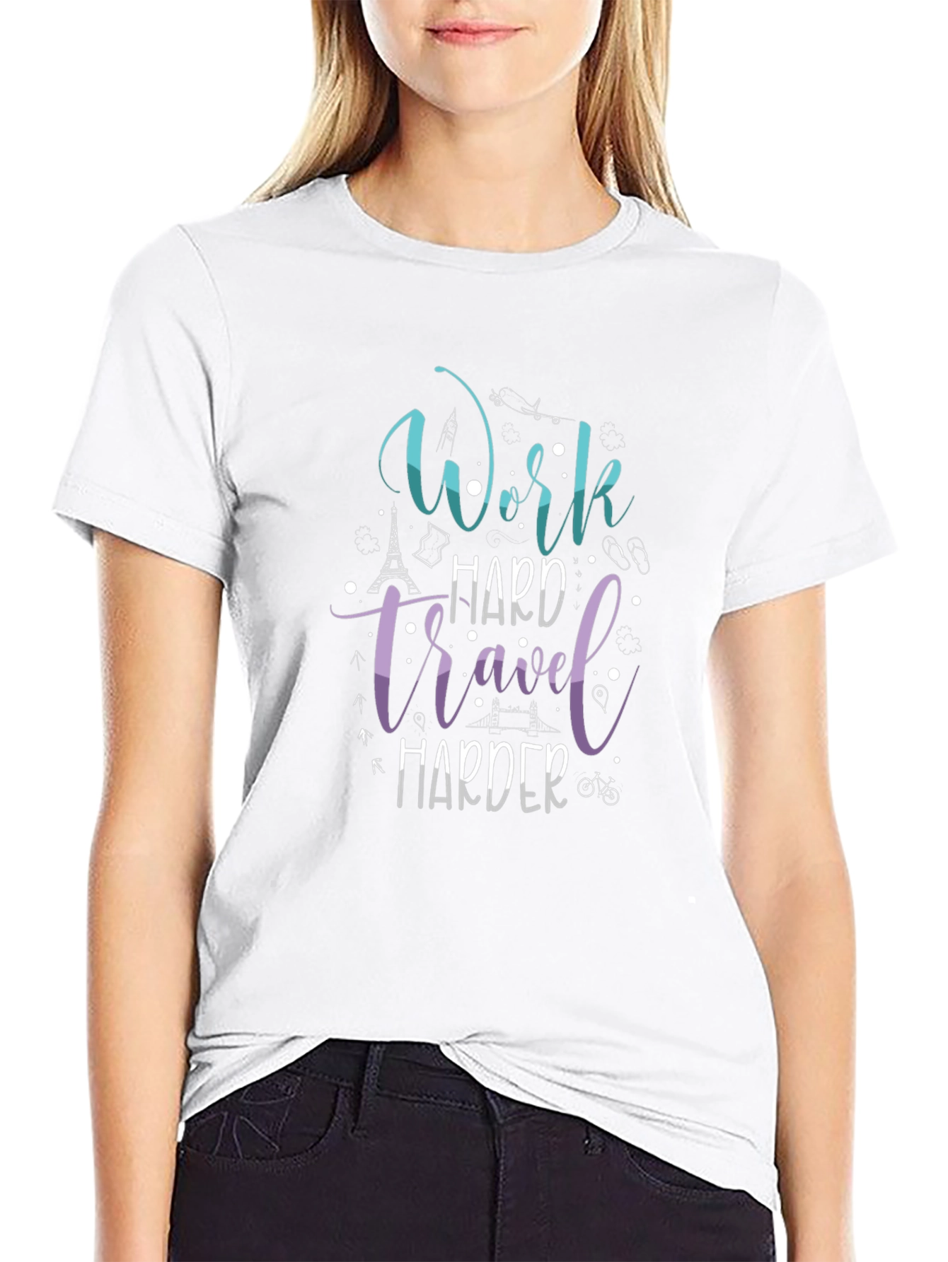 Work Hard Travel Harder Graphic Tee