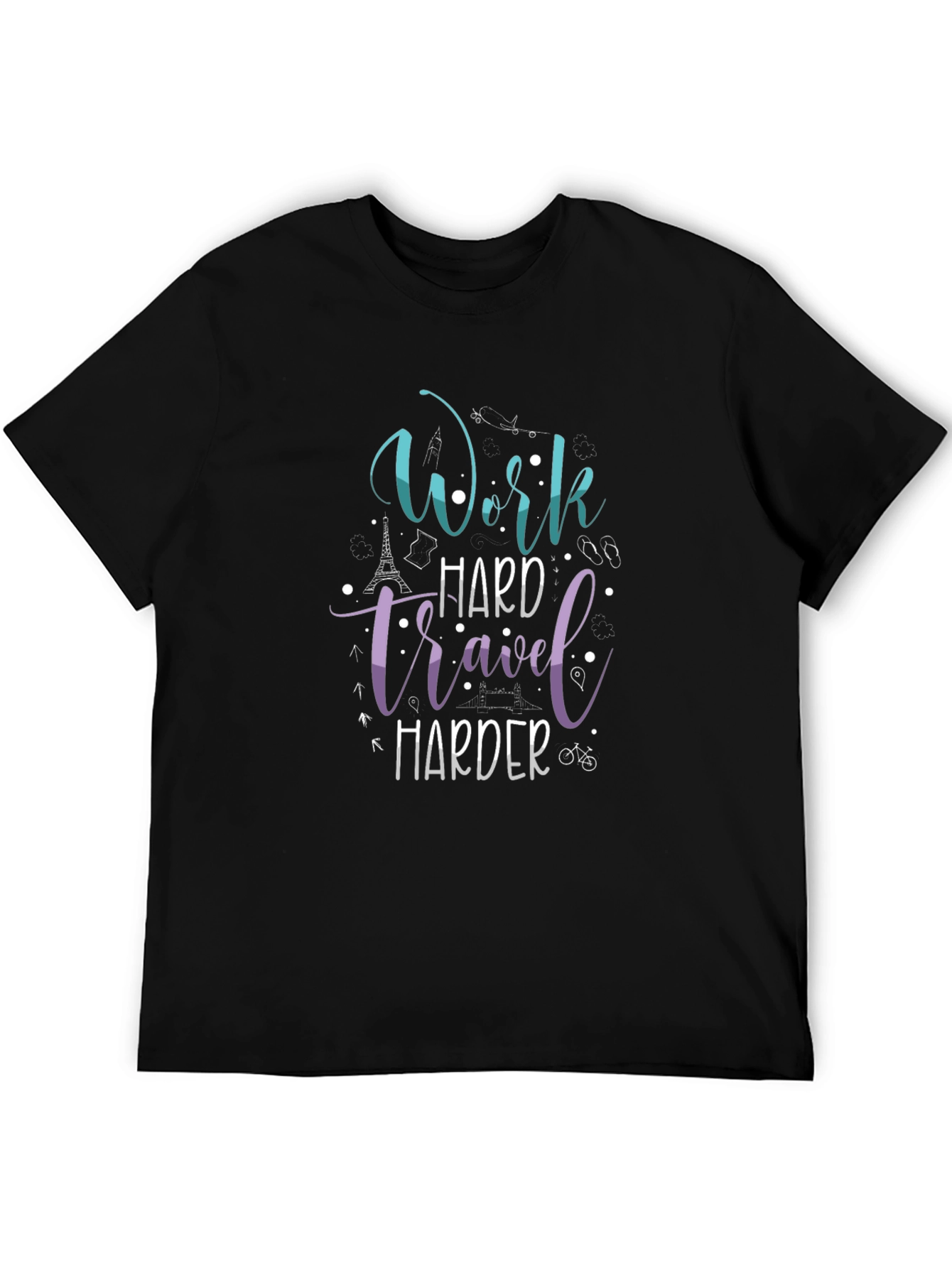 Work Hard Travel Harder Graphic Tee