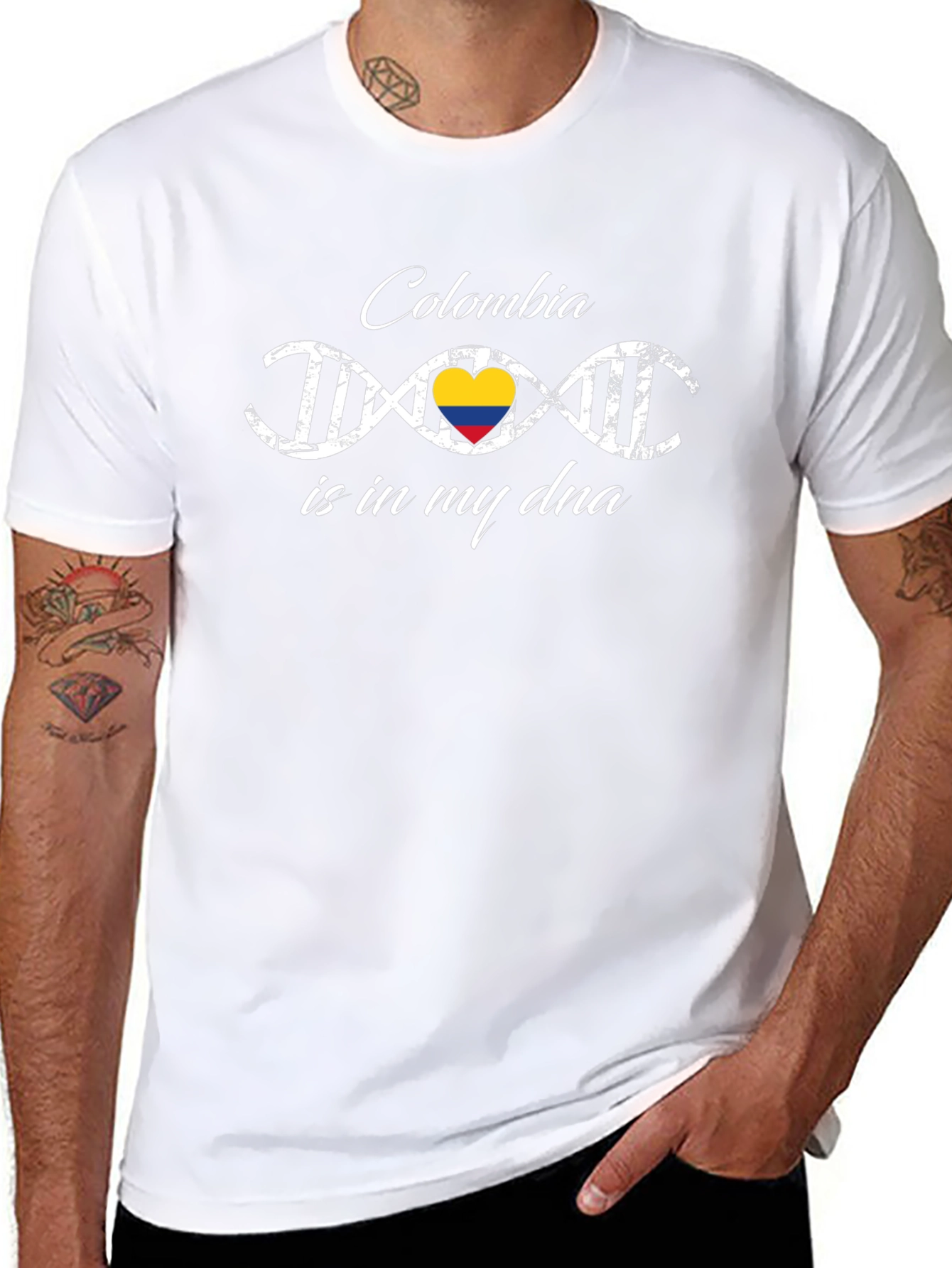 Colombia DNA Heart T-Shirt