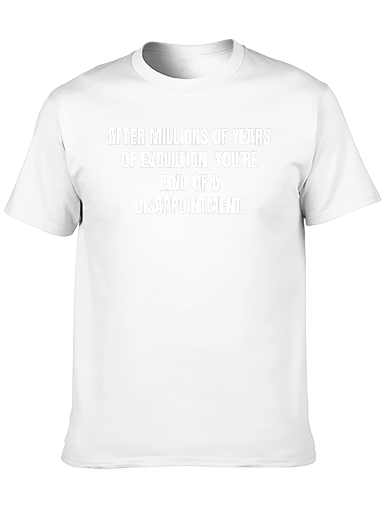 Funny Evolution Disappointment Graphic T-Shirt
