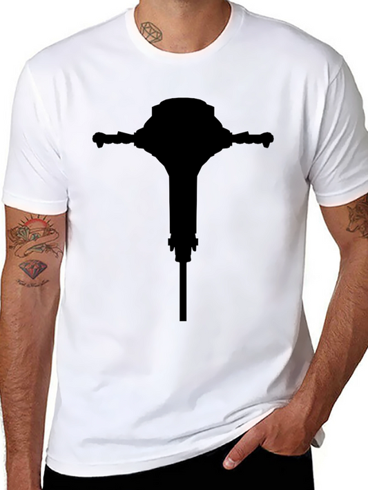 Jackhammer Silhouette Black T-Shirt