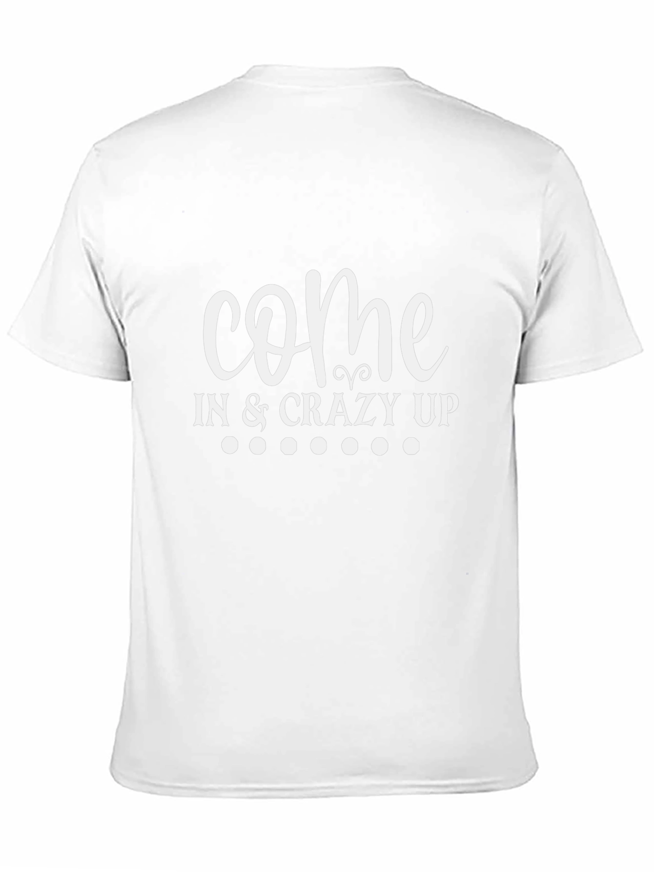 Come In & Crazy Up Black Graphic Tee