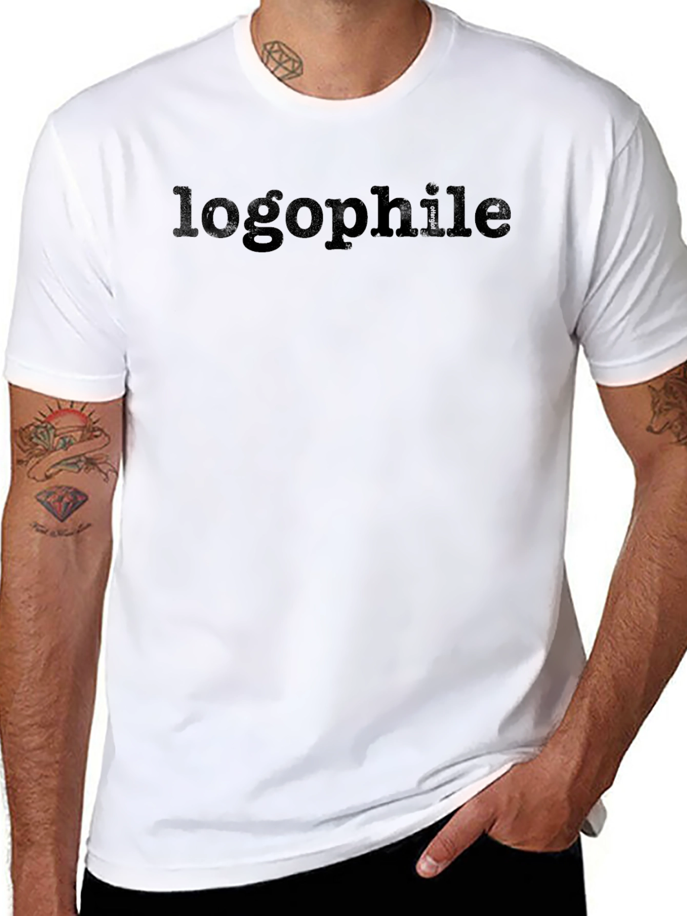 Logophile Black T-Shirt - Word Lover Tee