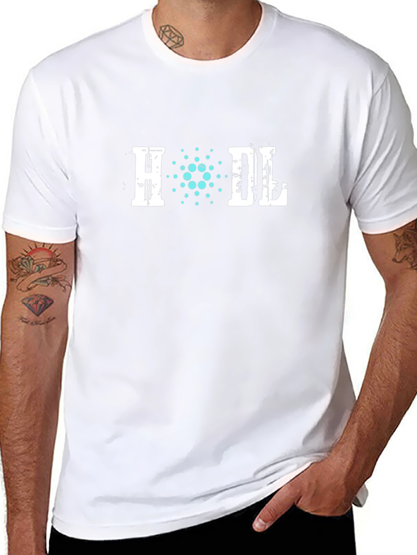 HODL Crypto T-Shirt - Cardano ADA Design