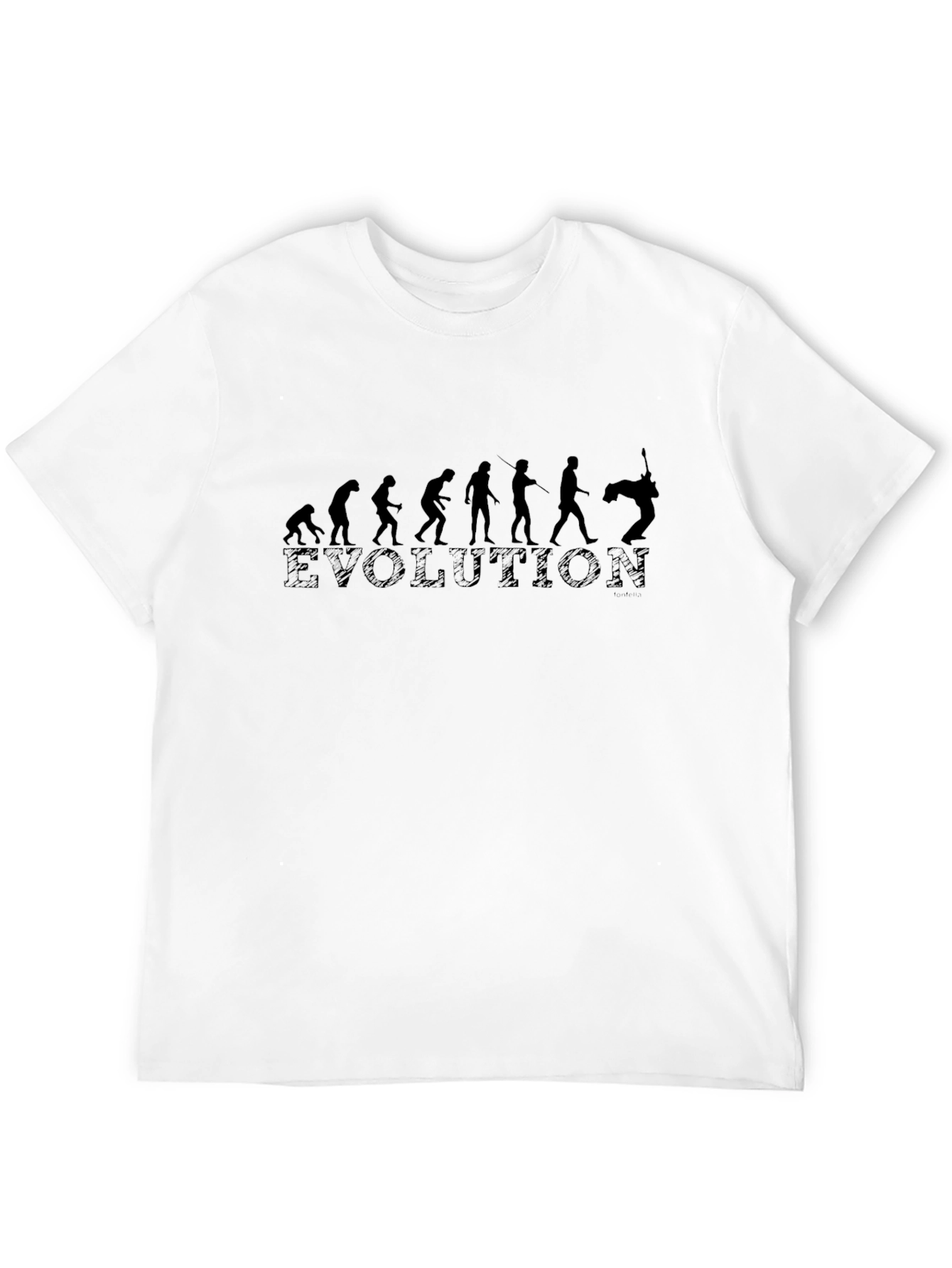 Evolution Guitarist T-Shirt - Black Cotton Tee