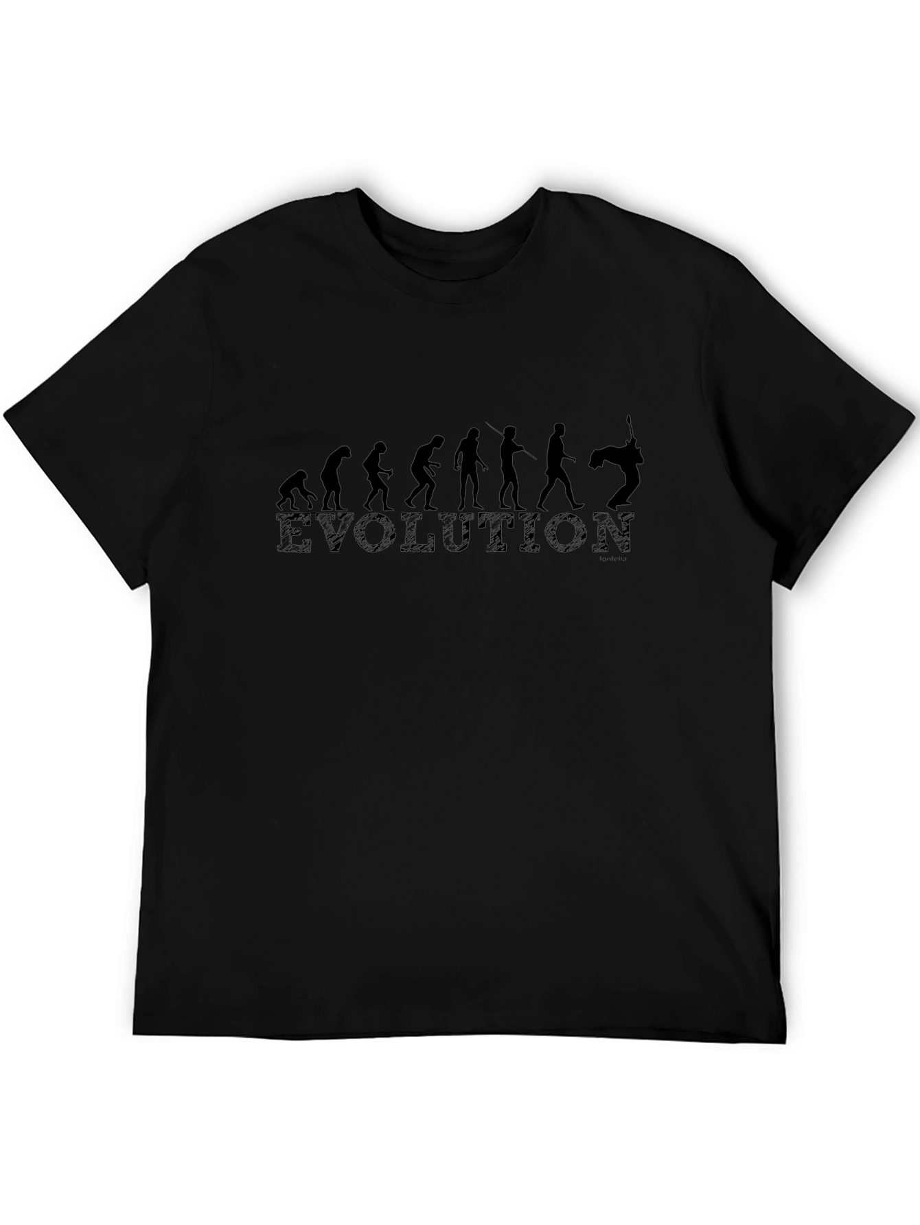 Evolution Guitarist T-Shirt - Black Cotton Tee