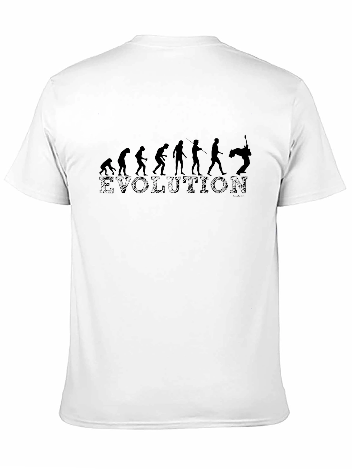 Evolution Guitarist T-Shirt - Black Cotton Tee