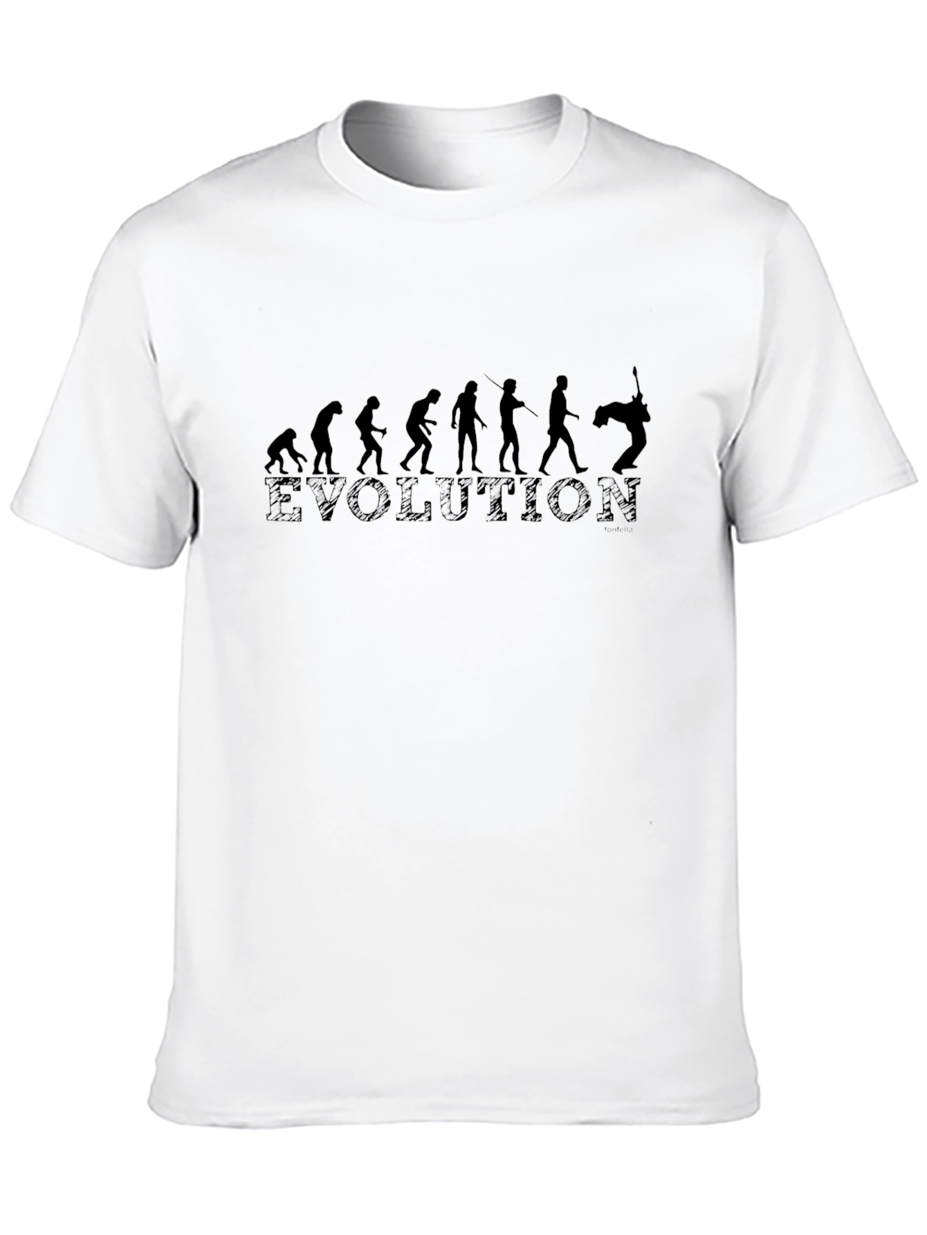 Evolution Guitarist T-Shirt - Black Cotton Tee