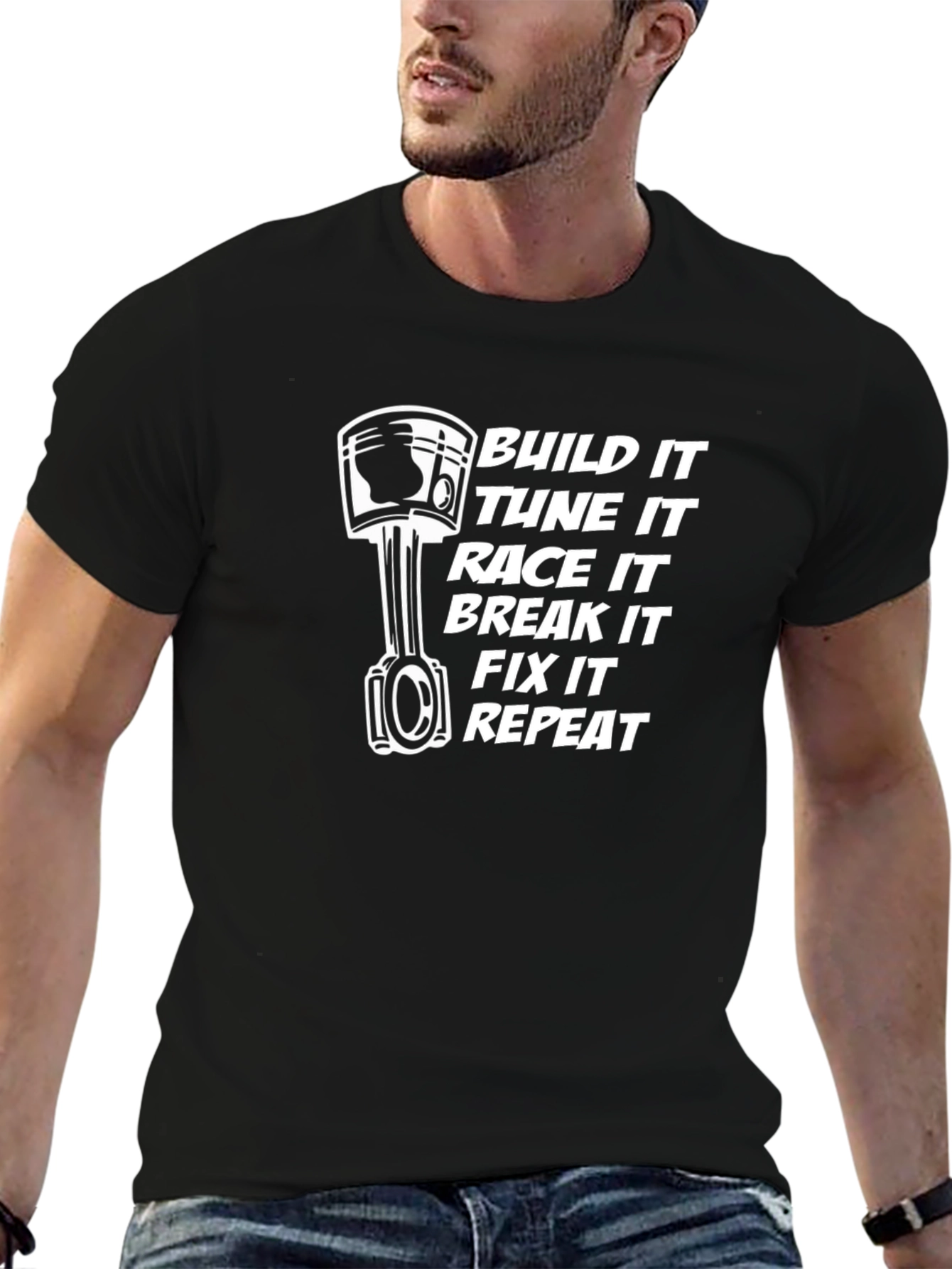 Build It Race It T-Shirt | Mechanic Gift