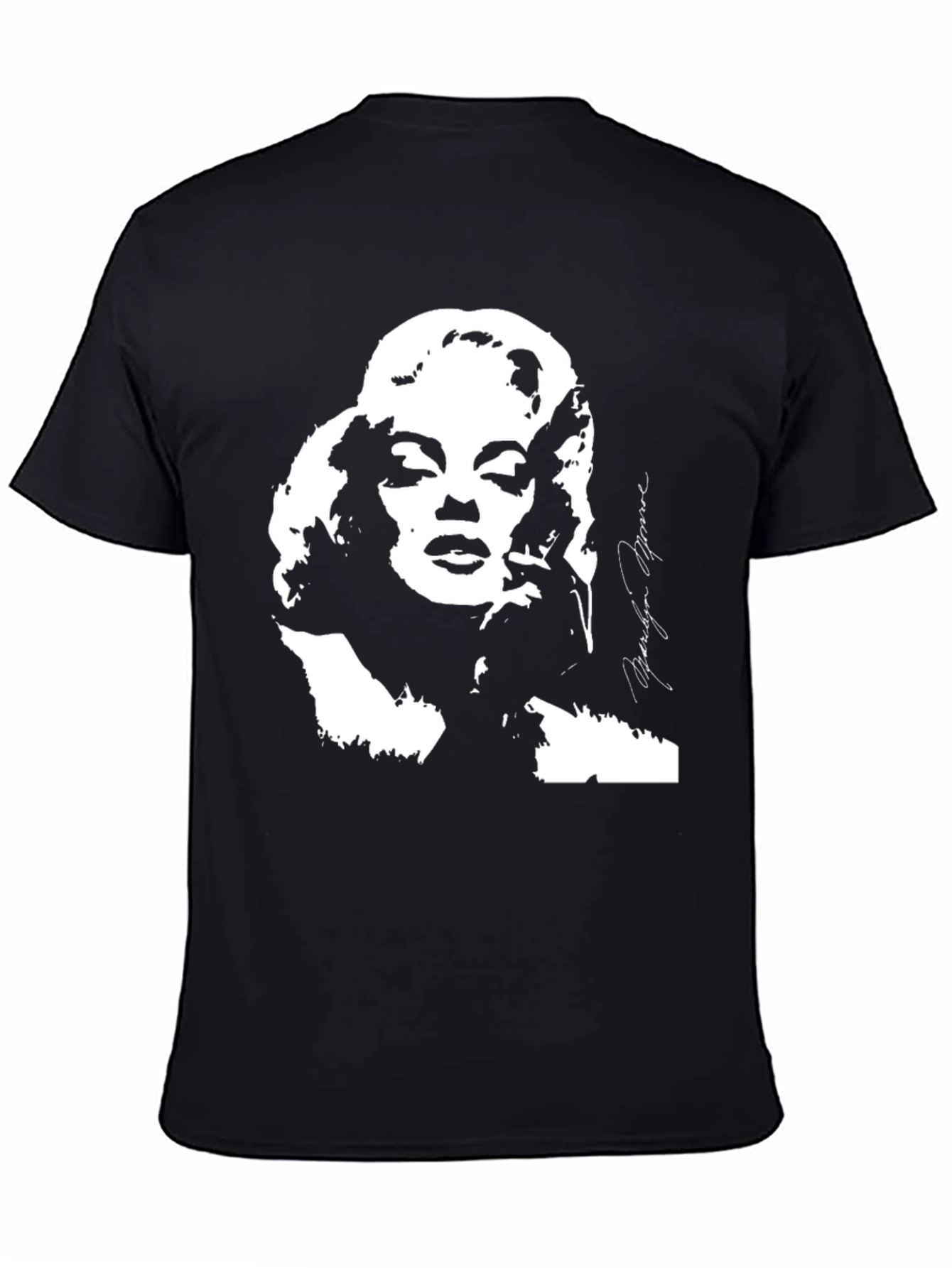 Marilyn Monroe Graphic Print Black T-Shirt