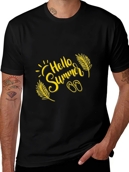Hello Summer Black T-Shirt