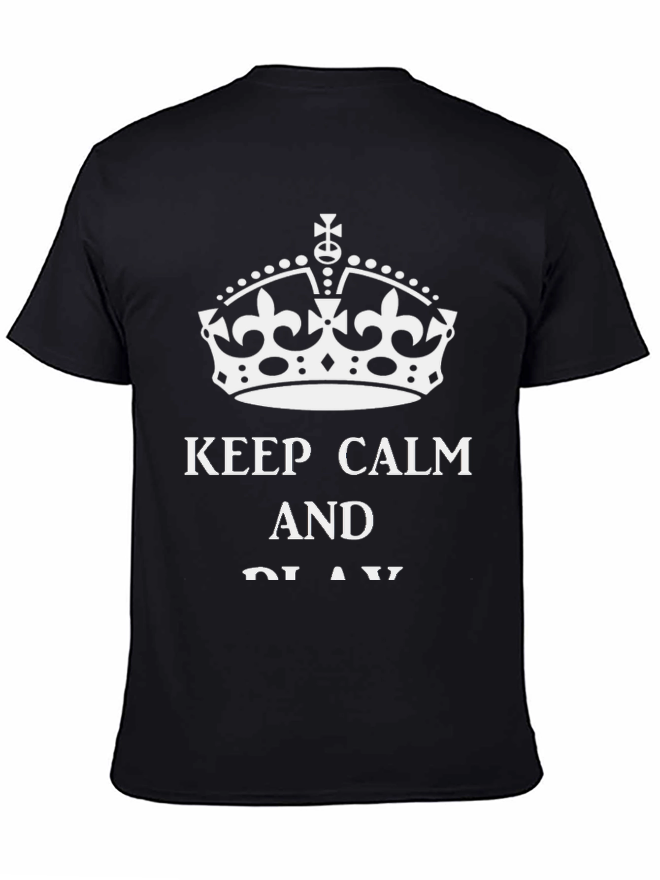 Keep Calm T-Shirt - Black Casual Tee
