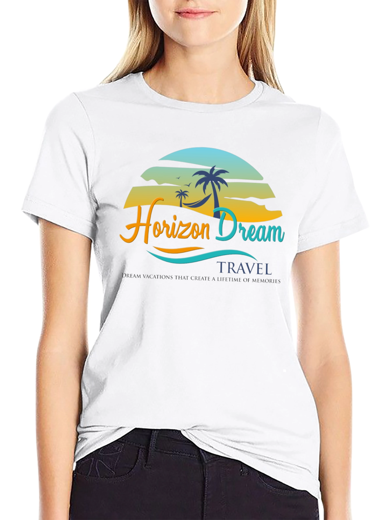 Horizon Dream Travel Black T-Shirt