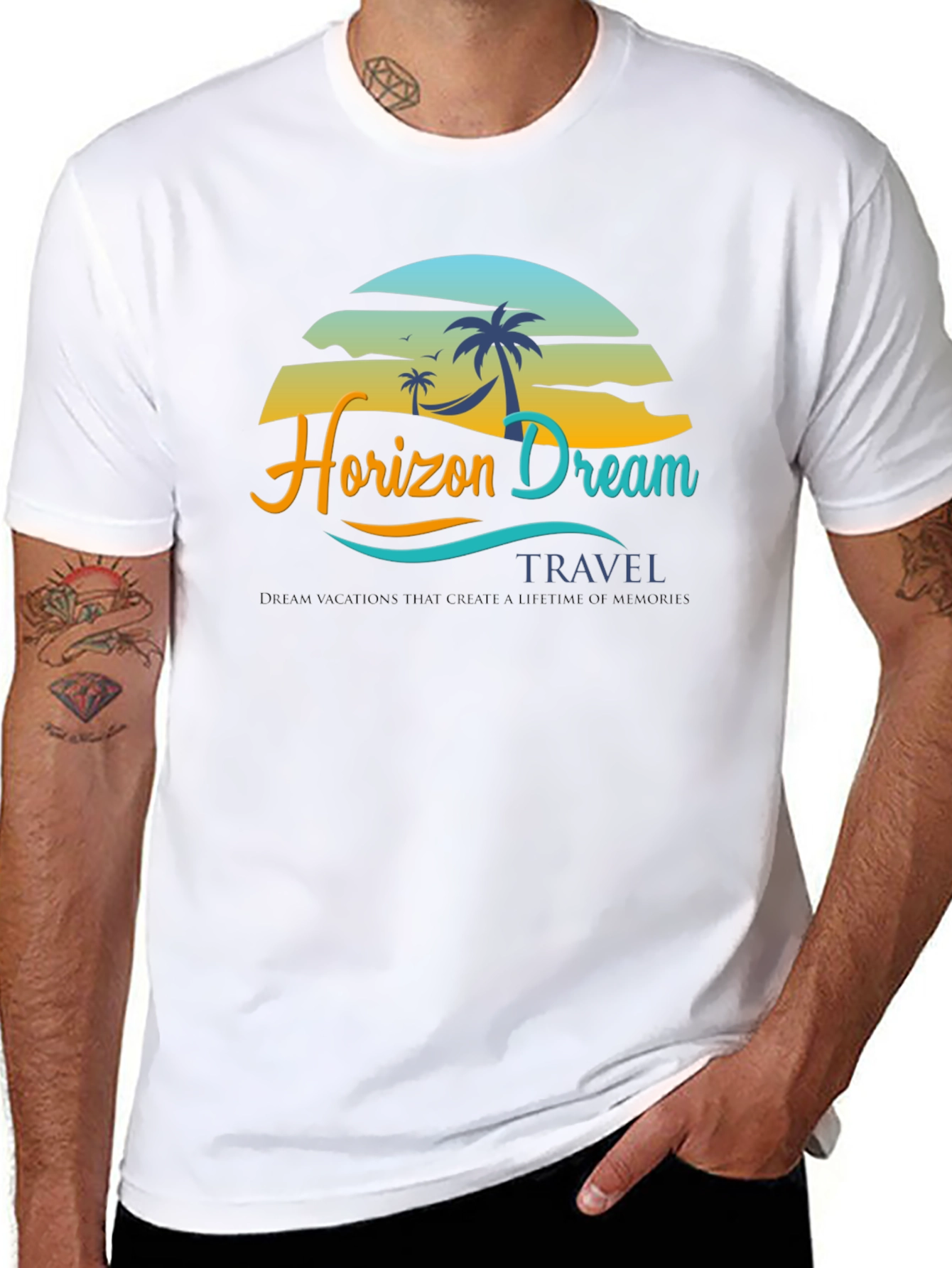 Horizon Dream Travel Black T-Shirt