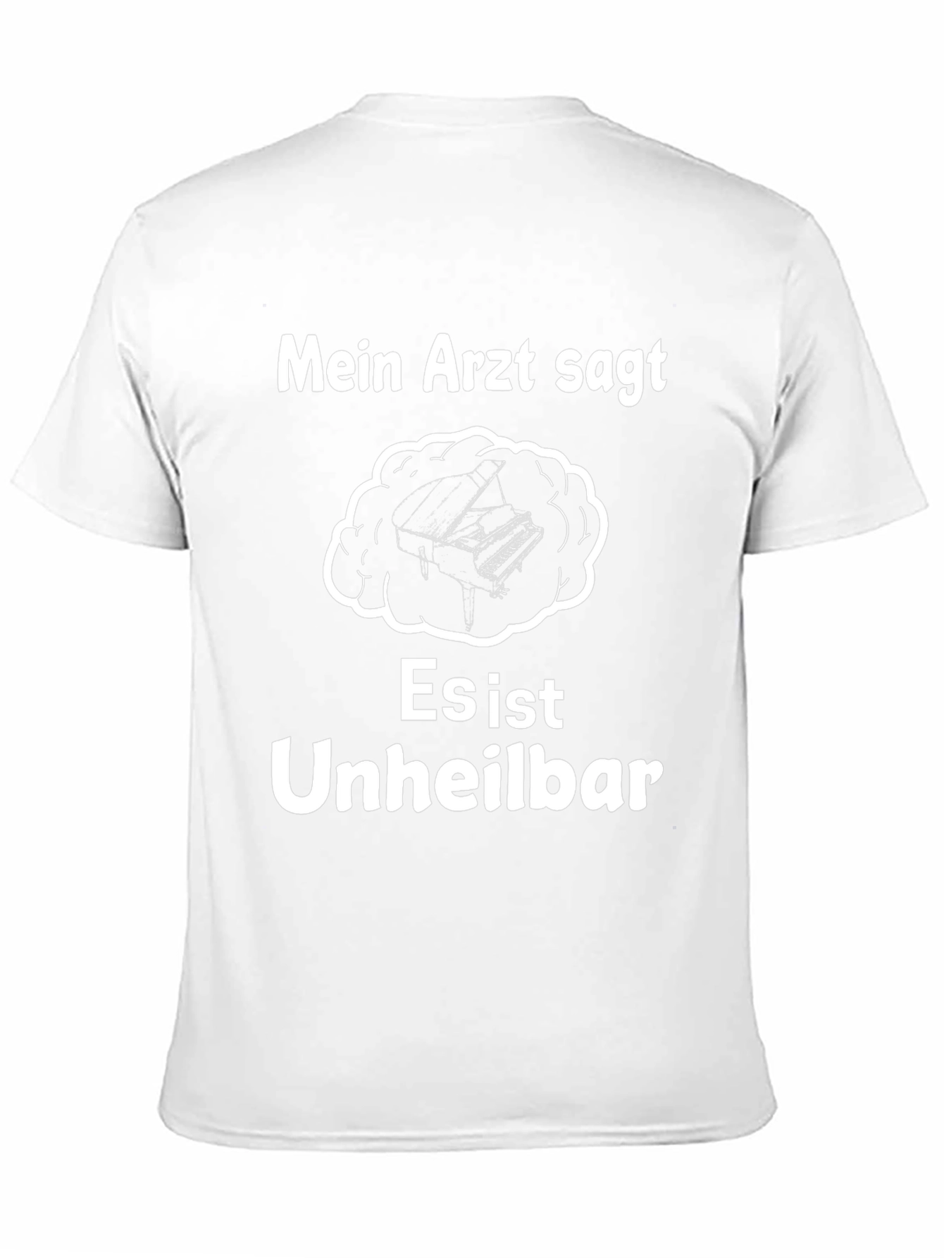 Mein Arzt Sagt T-Shirt - Piano Brain Tee