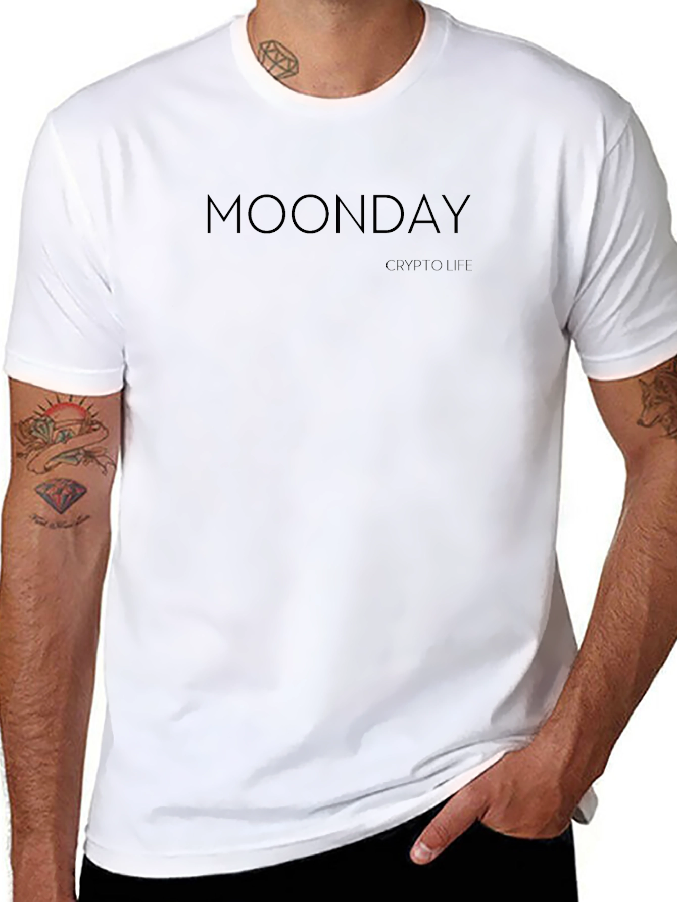 Moonday Crypto Life Black T-Shirt