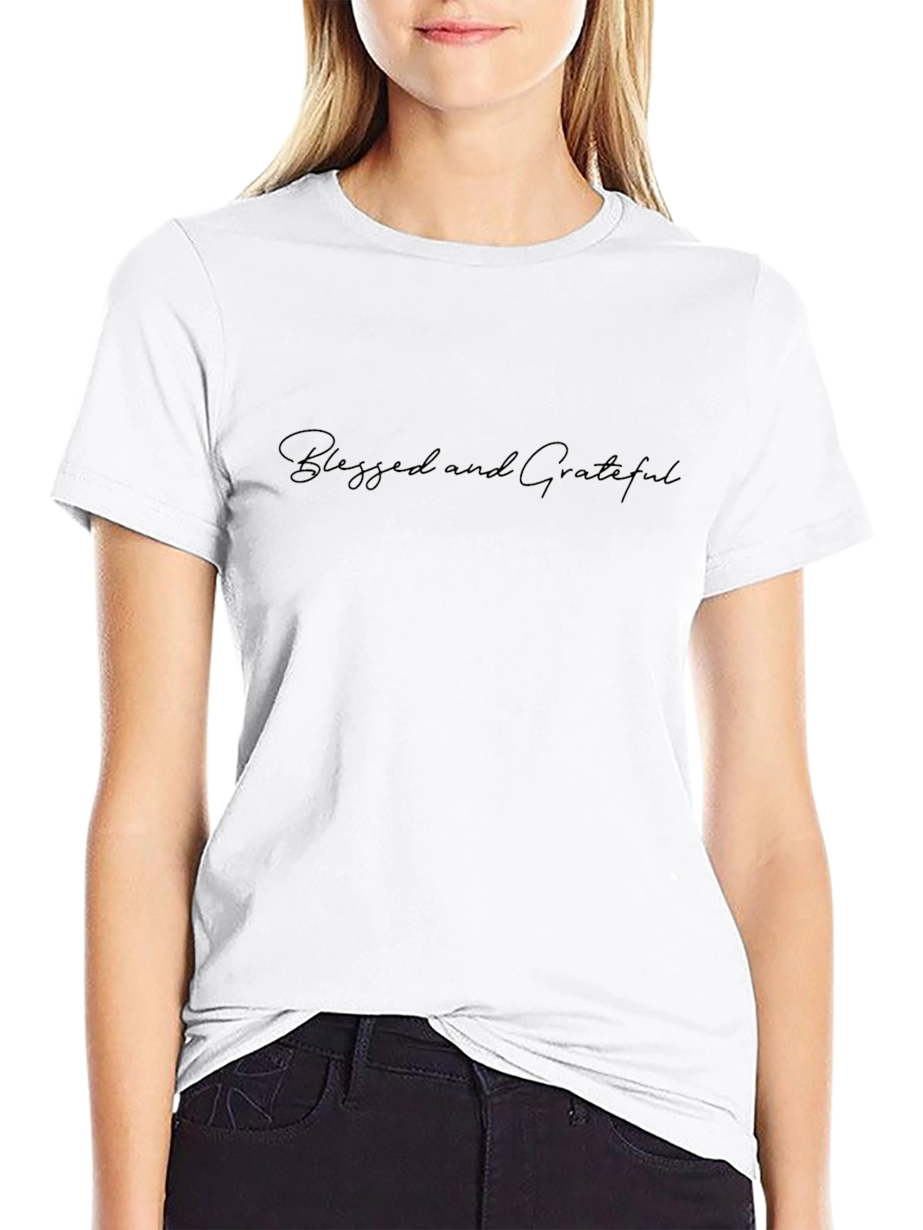Blessed and Grateful Black T-Shirt