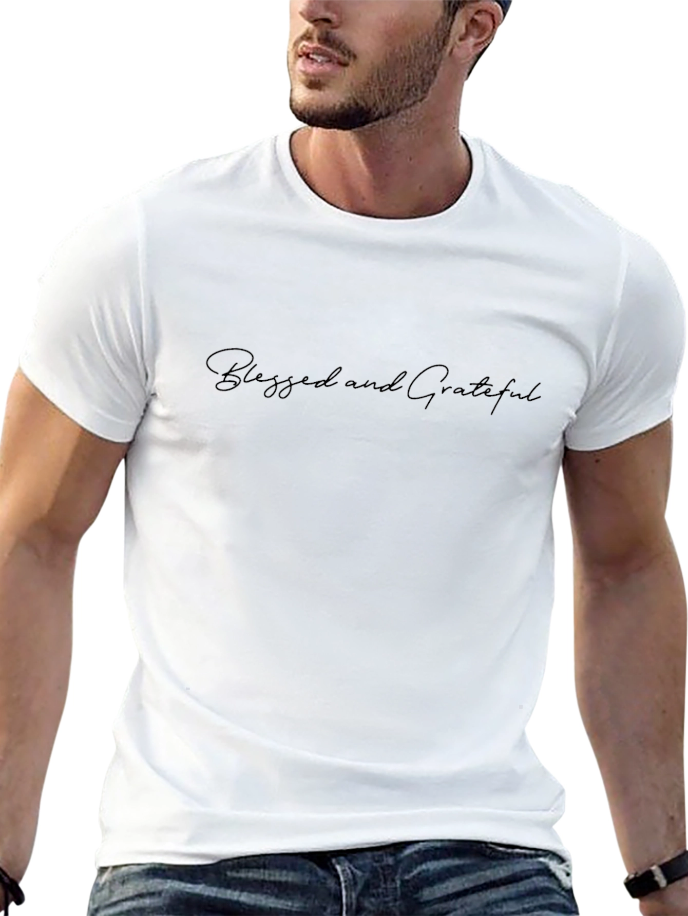 Blessed and Grateful Black T-Shirt