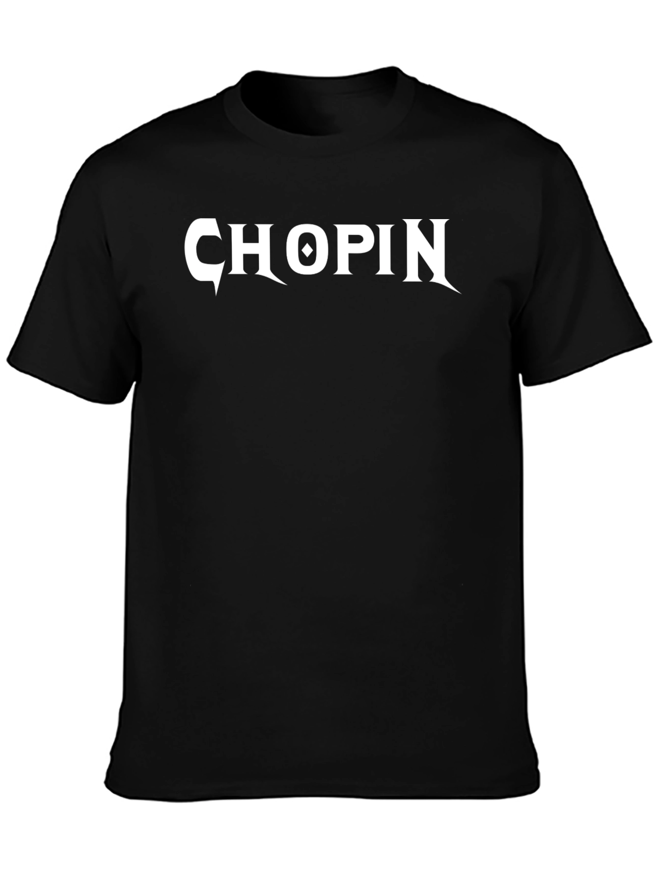 Chopin Graphic Tee - Black Cotton Music T-Shirt
