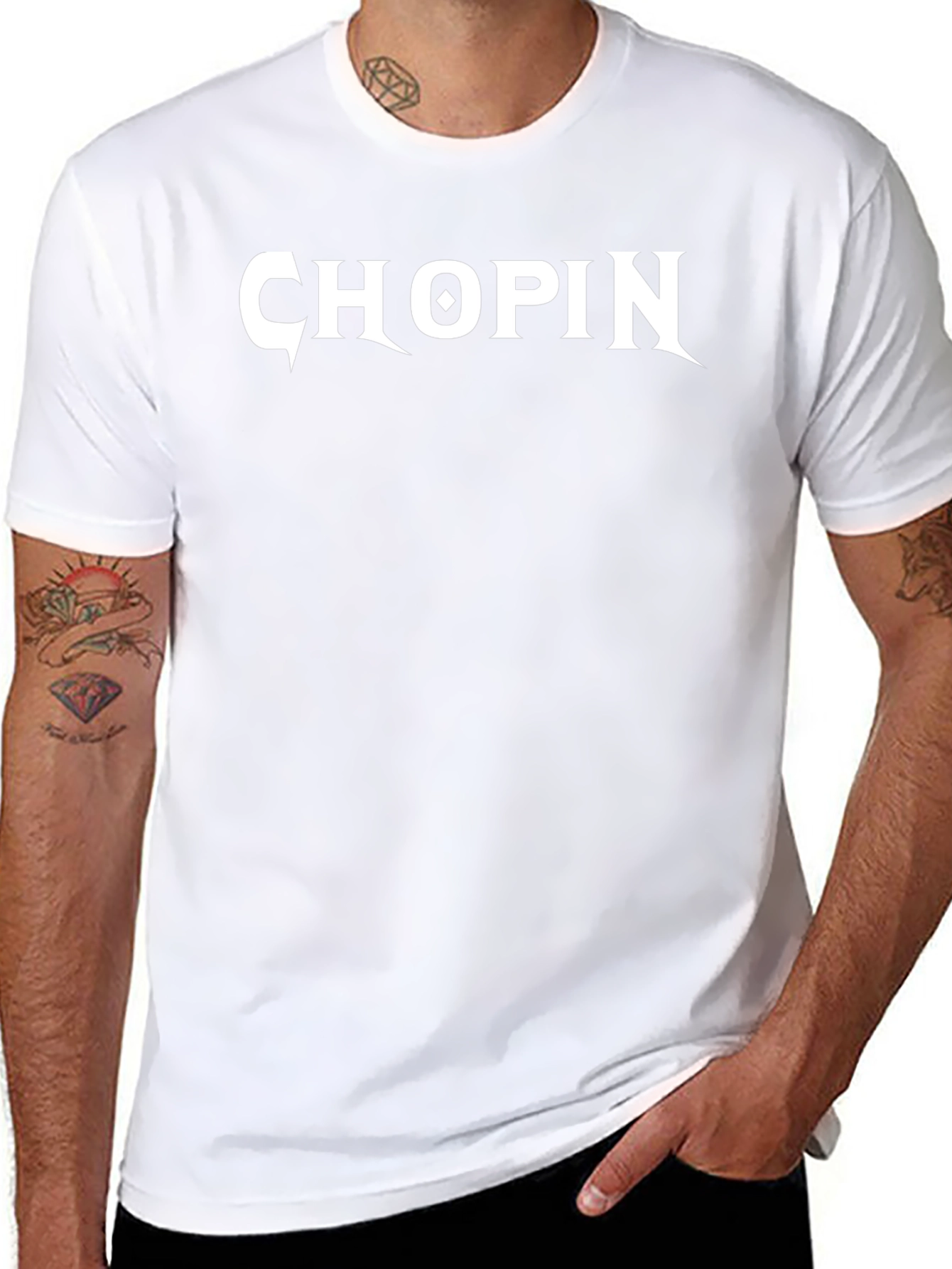 Chopin Graphic Tee - Black Cotton Music T-Shirt