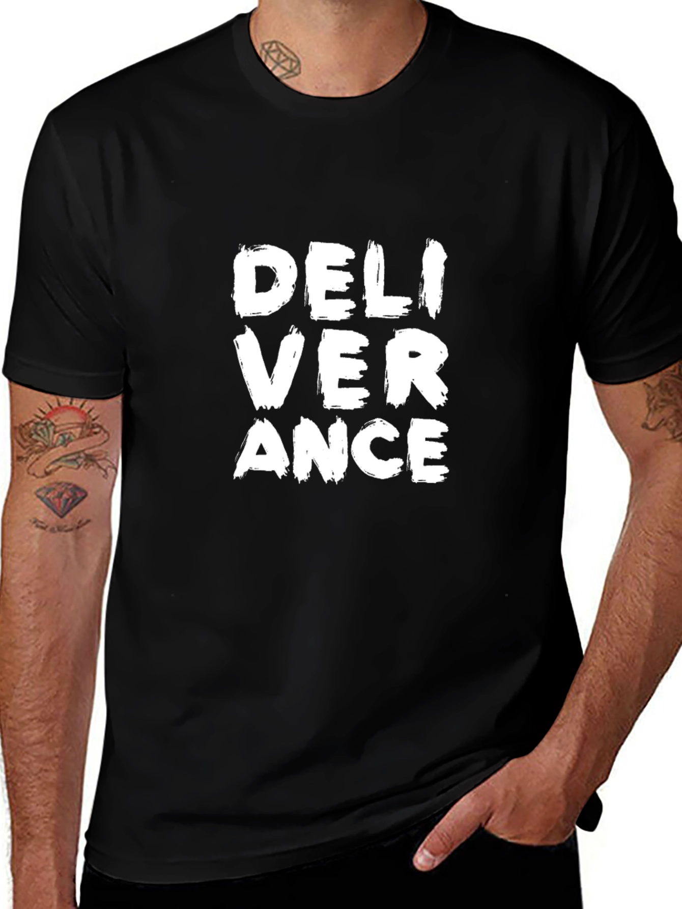 Deliverance Black Graphic Tee - Stylish & Comfortable