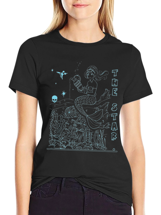 The Star Tarot Card Mermaid T-Shirt