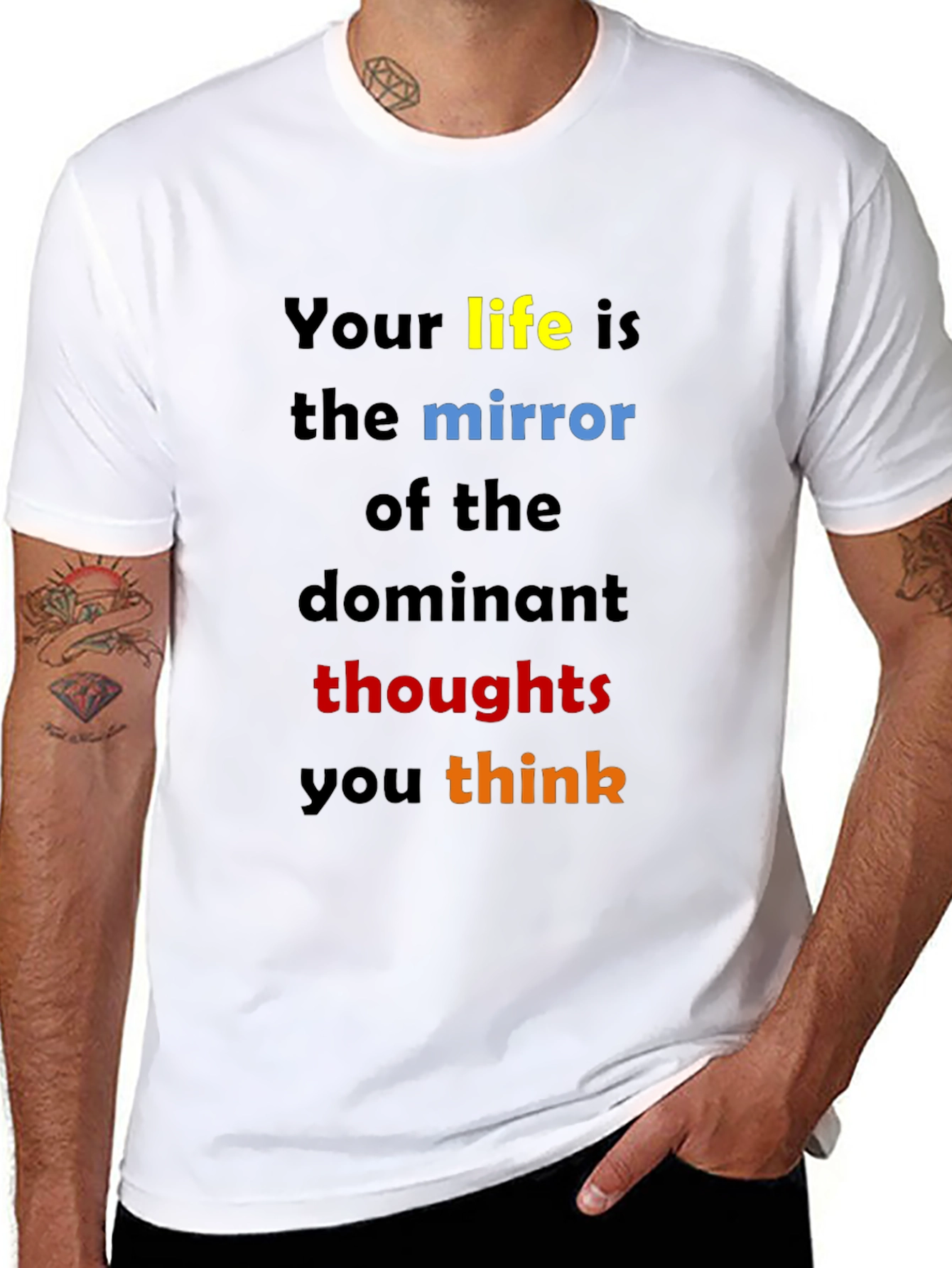 Inspirational Quote T-Shirt: Dominant Thoughts