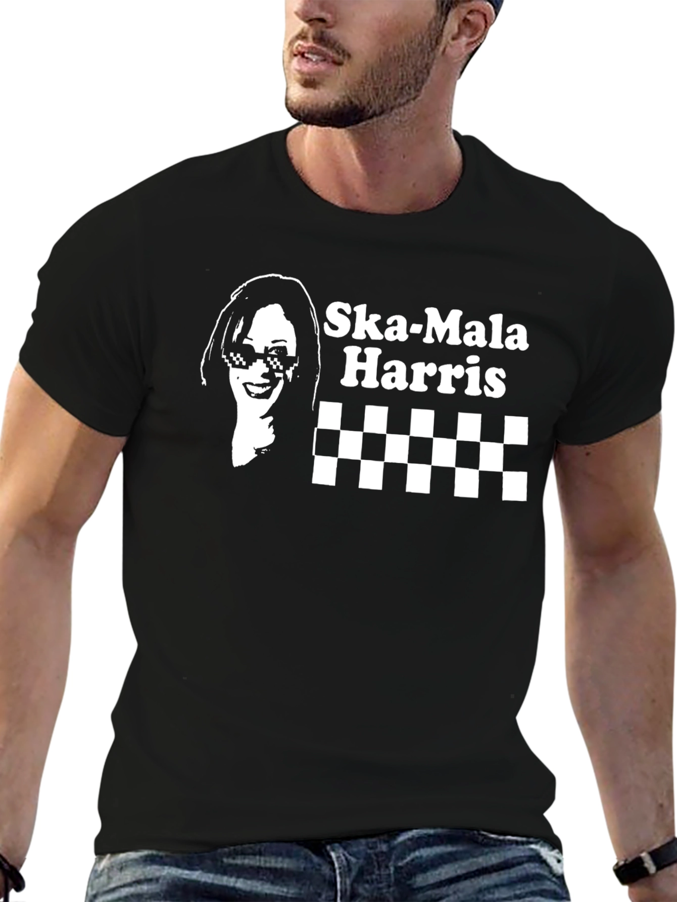 Ska-Mala Harris Graphic Tee - Political Statement T-Shirt