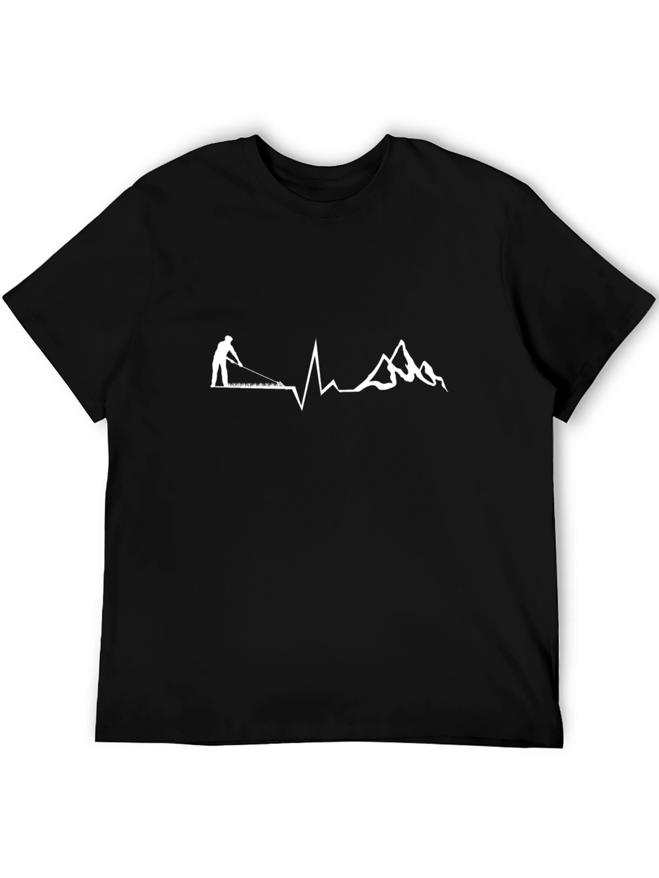Heartbeat Lawn Care T-Shirt - Black