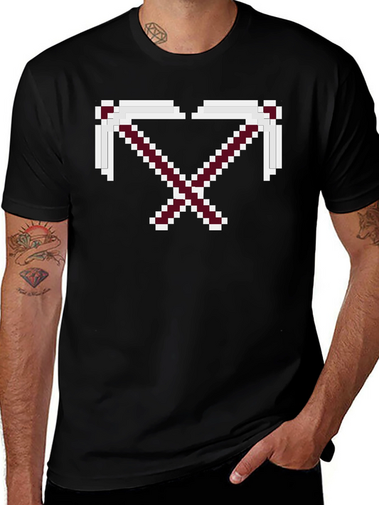 Pixel Pickaxe T-Shirt - Minecraft Inspired Graphic Tee