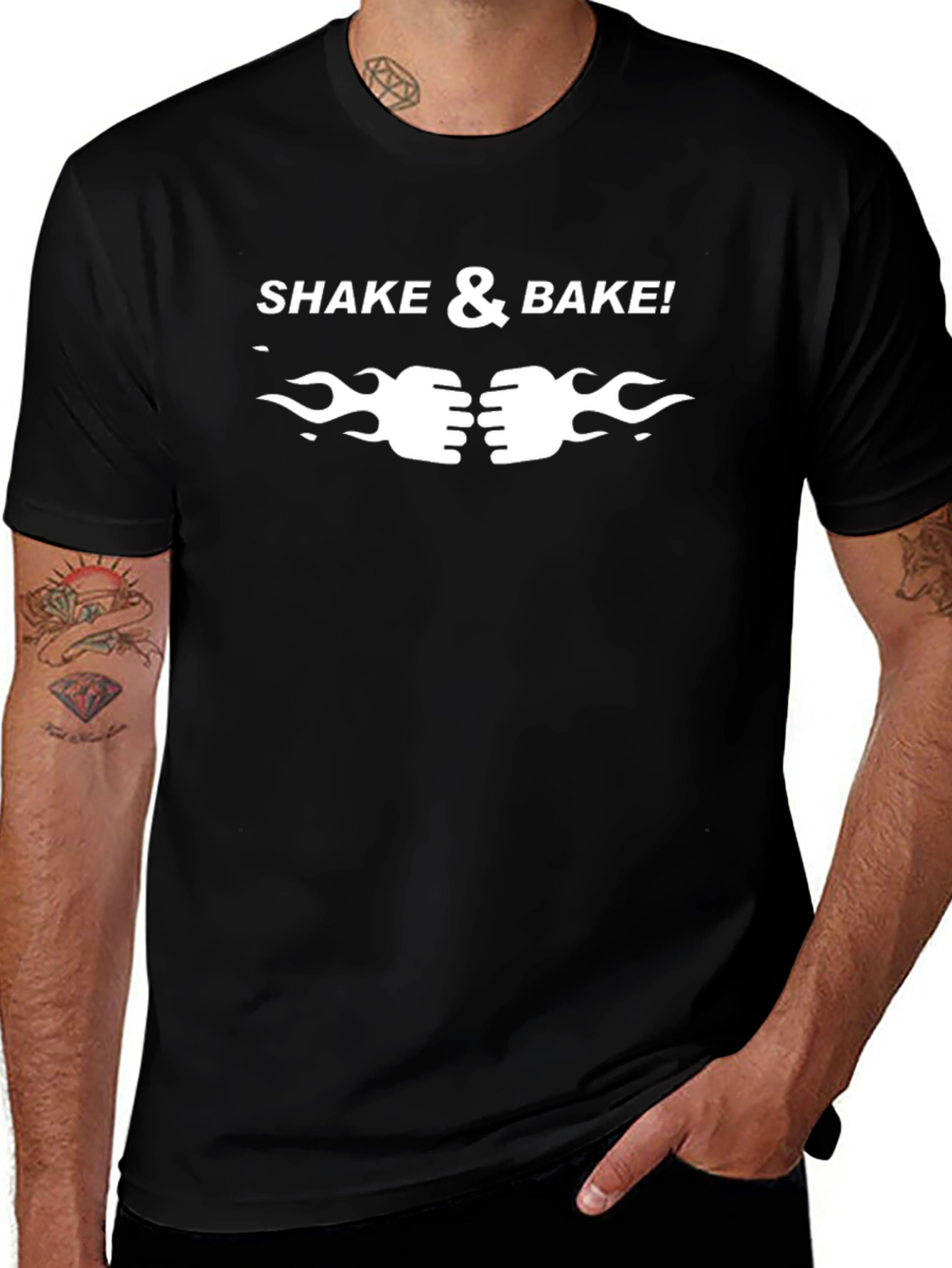 Shake & Bake Graphic Tee - Classic Comedy Shirt