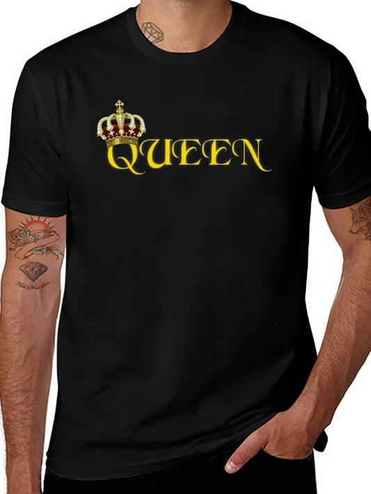 Queen Crown Graphic Black Tee