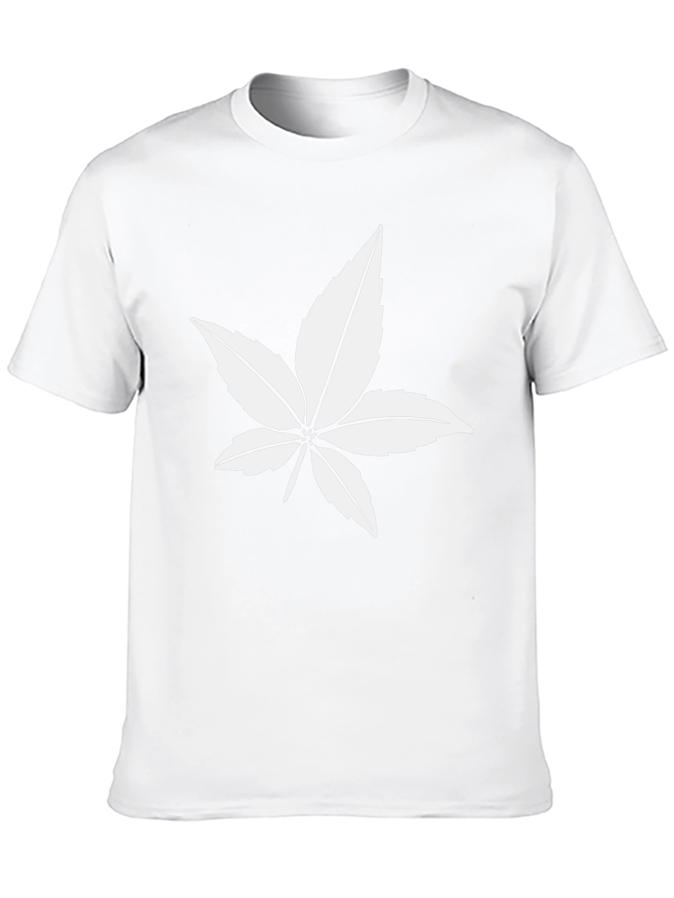 Leaf Graphic Black T-Shirt - Casual Style