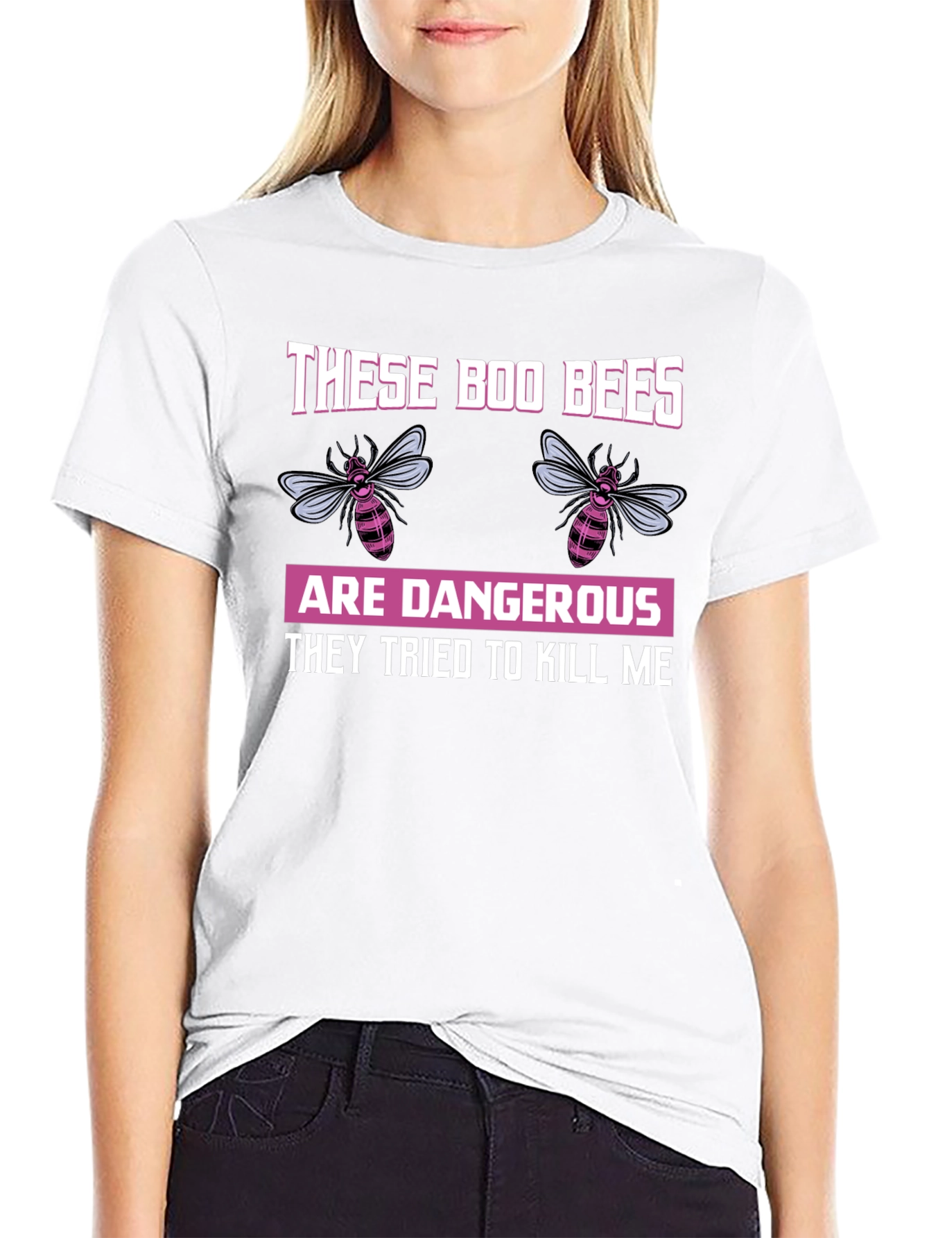 Boo Bees T-Shirt - Funny Halloween Bee Design