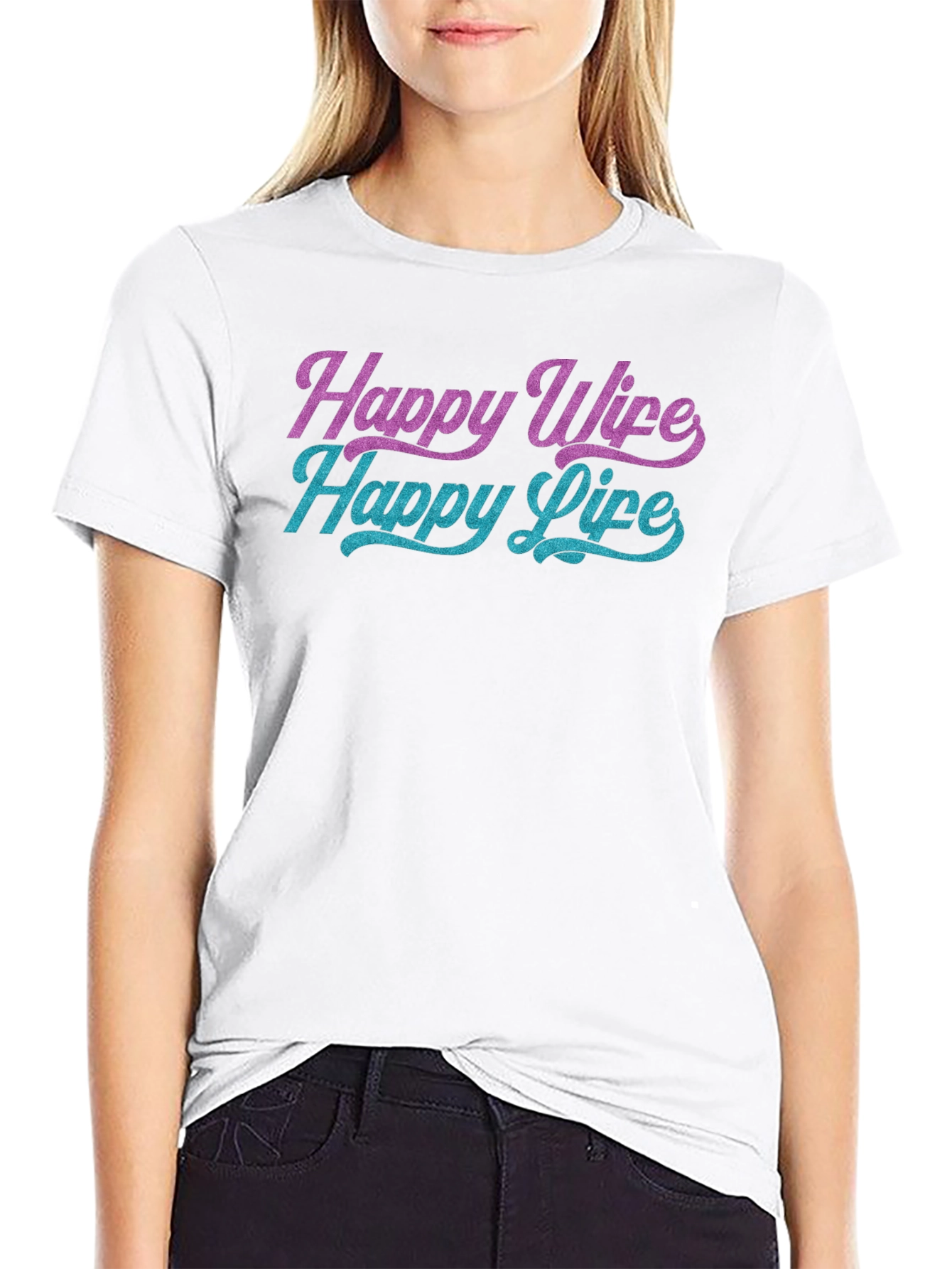 Happy Wife Happy Life Graphic Tee