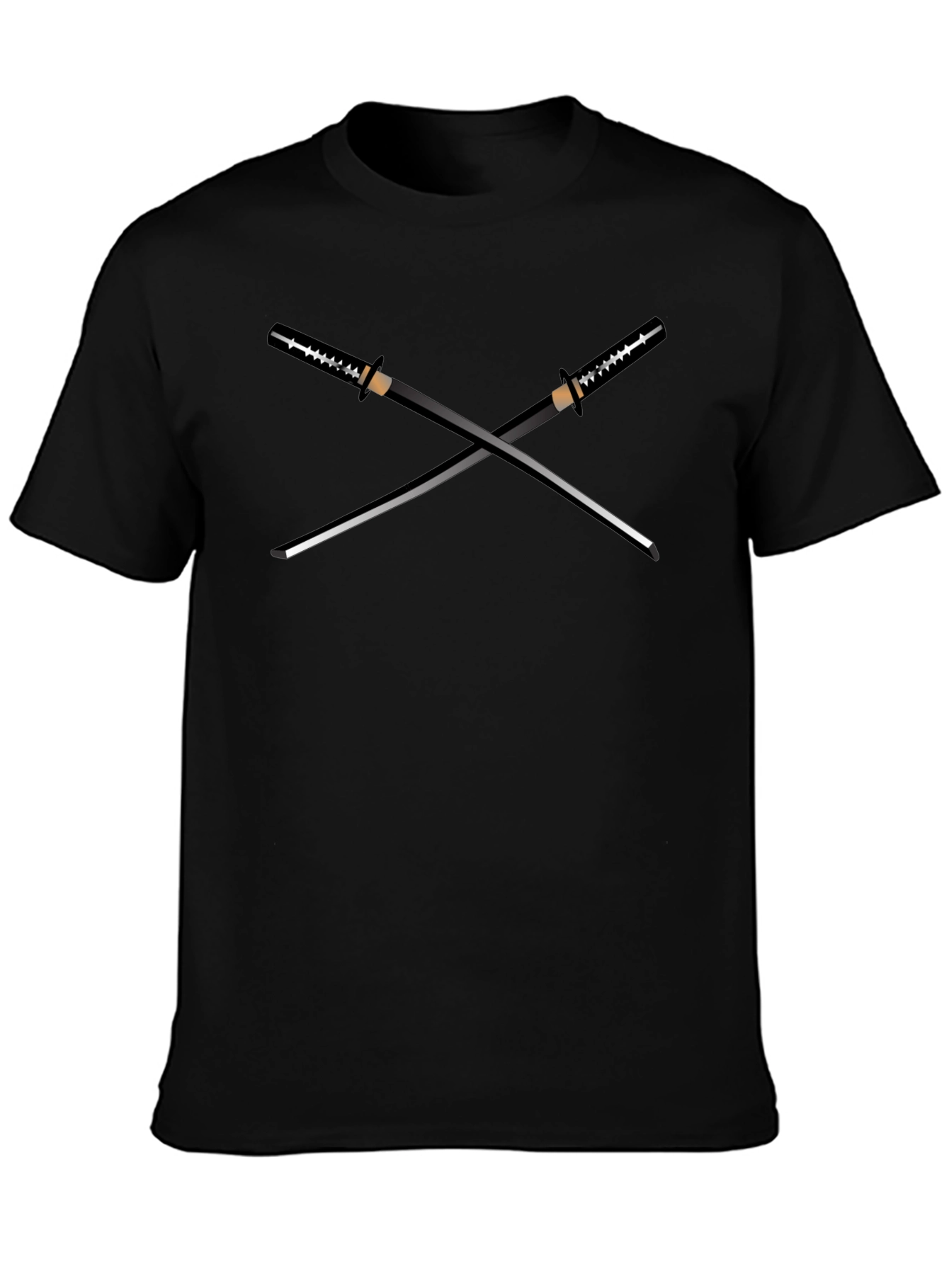Crossed Swords Graphic Tee - Ninja Samurai Style