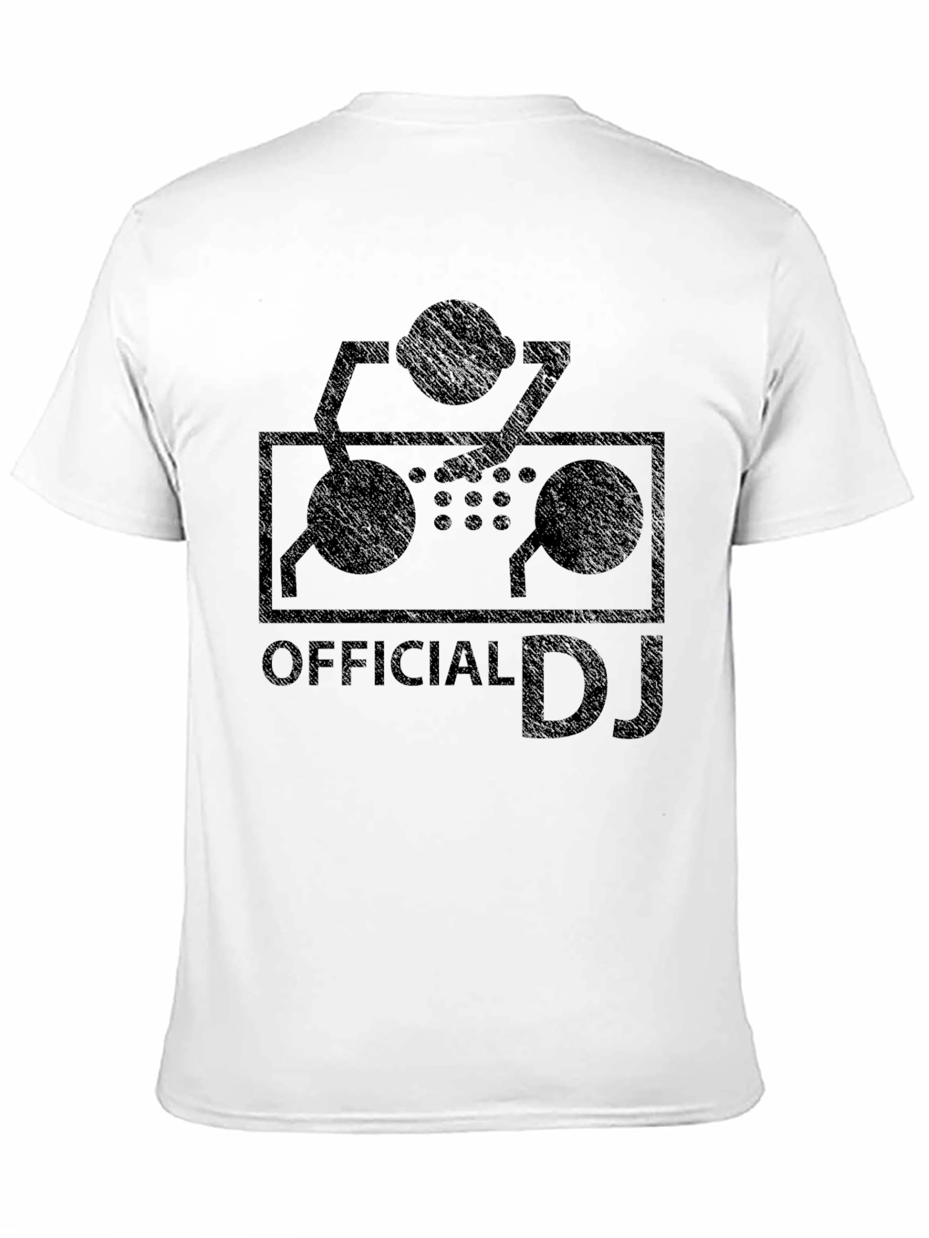 Official DJ Turntable Graphic T-Shirt - Black