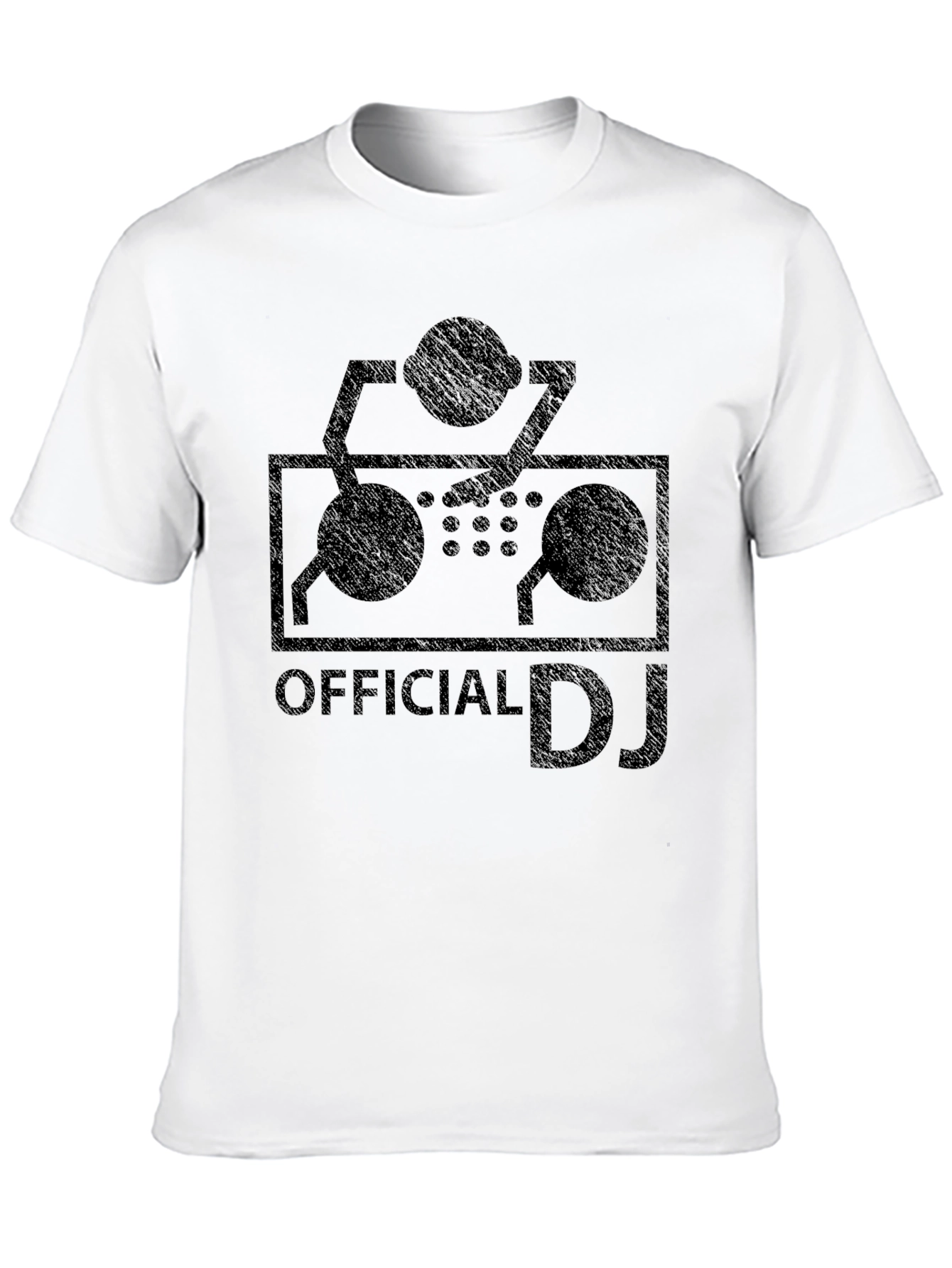 Official DJ Turntable Graphic T-Shirt - Black