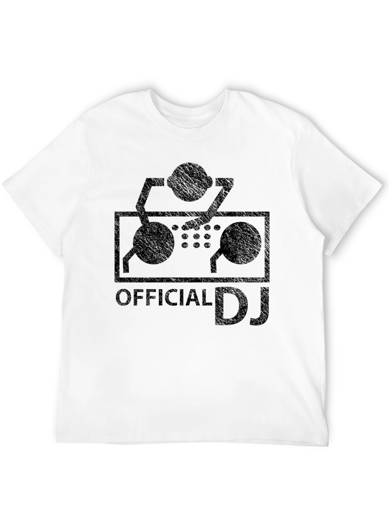 Official DJ Turntable Graphic T-Shirt - Black