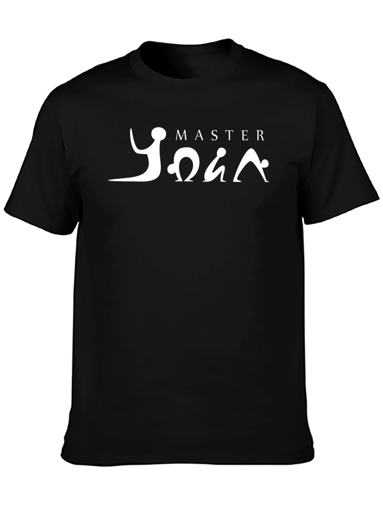 Master Yoga Black T-Shirt Funny Graphic Tee