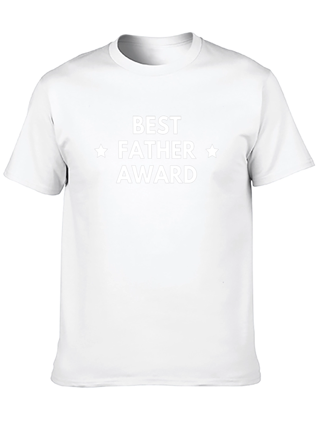 Best Father Award Graphic T-Shirt - Black