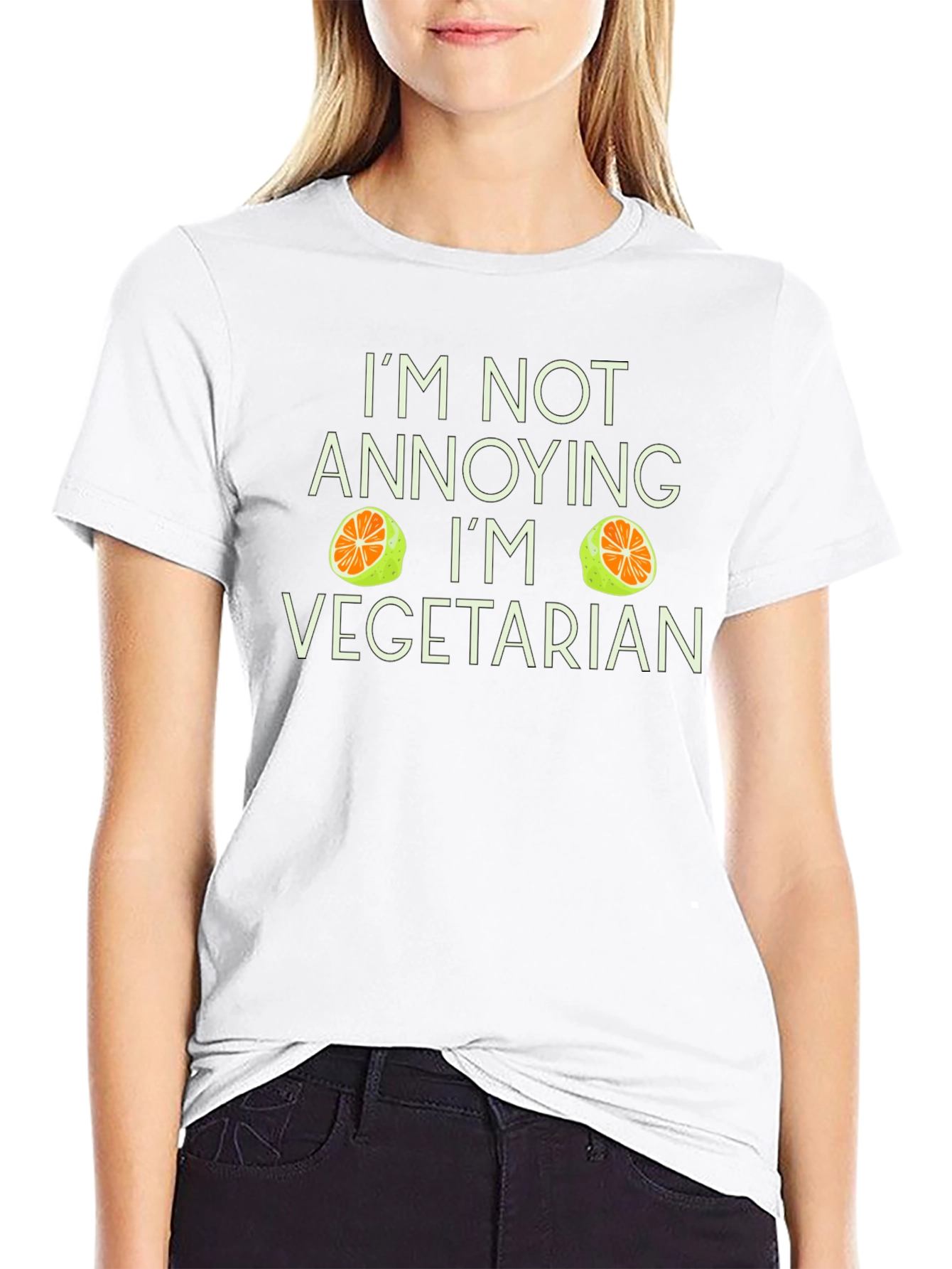 Funny Vegetarian T-Shirt - Im Not Annoying