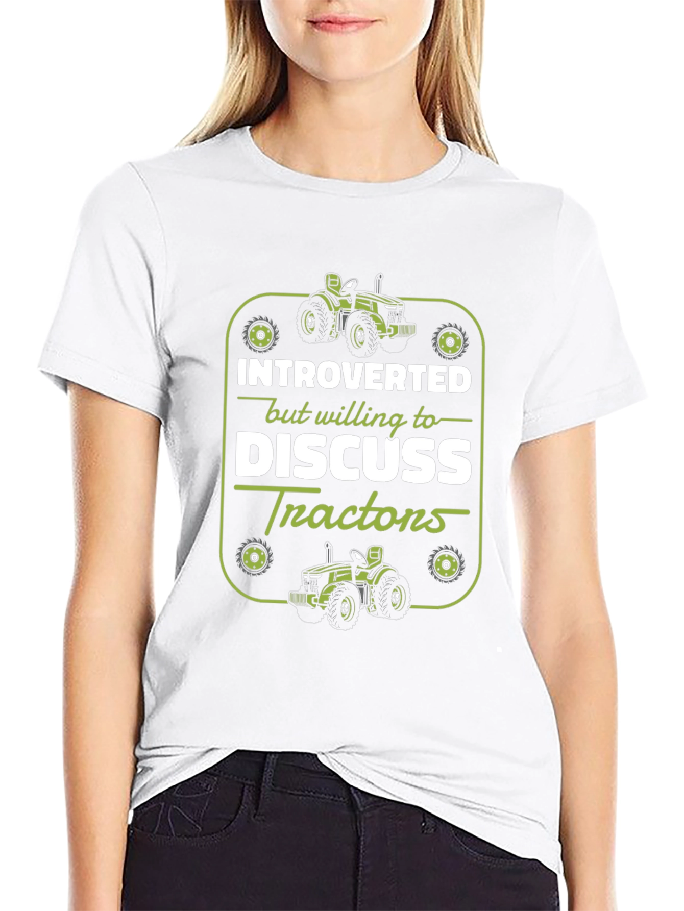 Introverted Tractor T-Shirt - Funny Farmer Gift